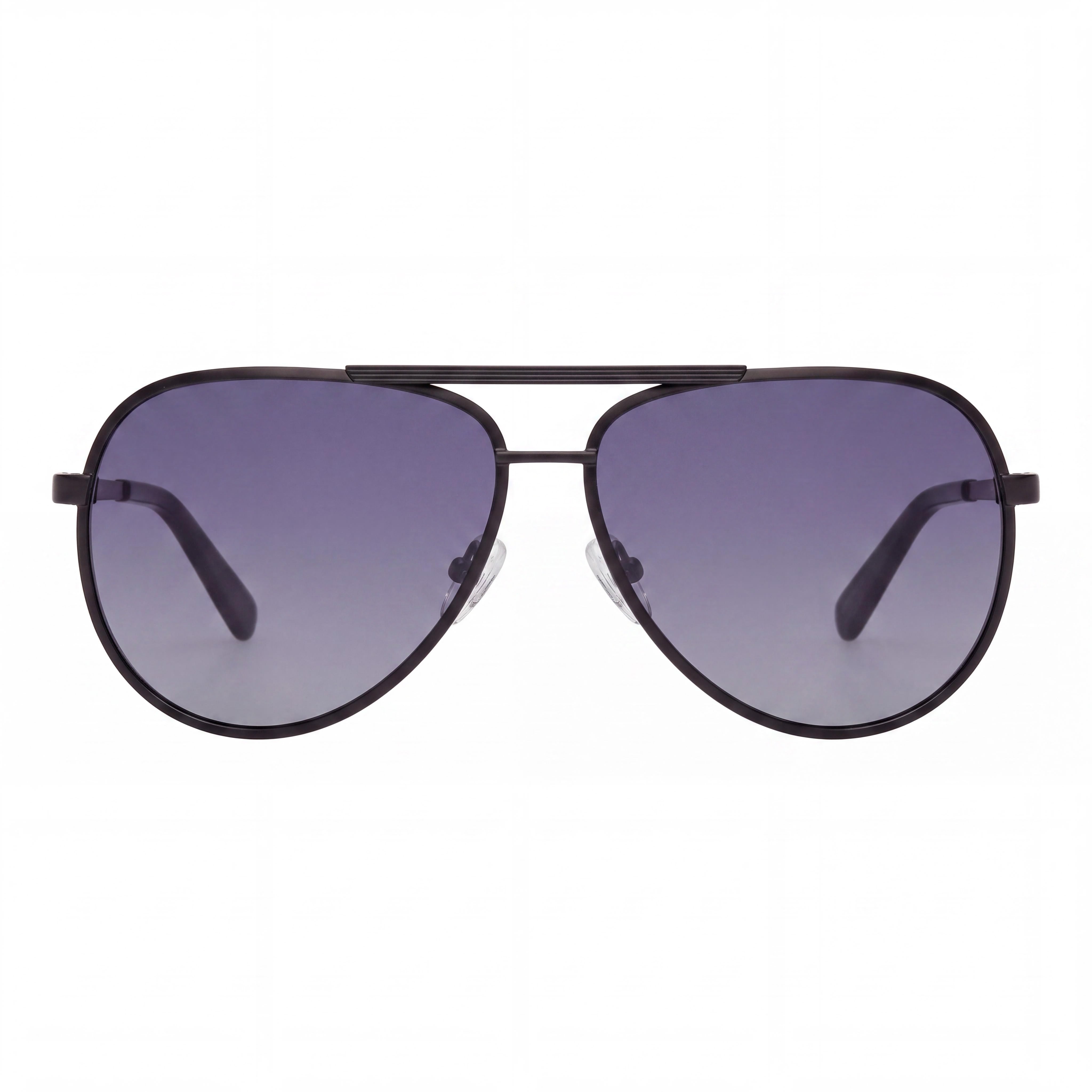 GUESS Gu00209 Unisex Sunglasses featuring a Matte Black Metal Frame and Smoke Lenses, 61mm, Photo 2