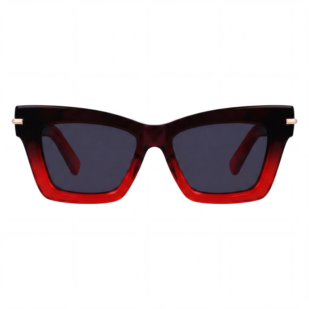 Ferragamo Sf2031s Men's Titanium Dark Red Transparent Frame Protection 52mm Eyewear