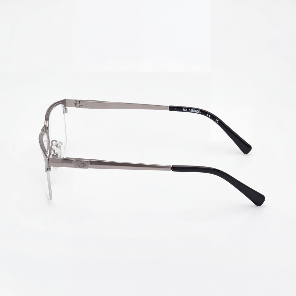 Gafas metálicas semirrígidas clásicas unisex Harley-Davidson, color níquel claro mate envejecido, multicolor, 57-16-145