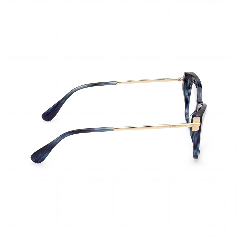 MaxMara Men's Eyewear, Blue Plastic Frame, Multicoloured Polarized Polycarbonate Lenses, 53-17-140