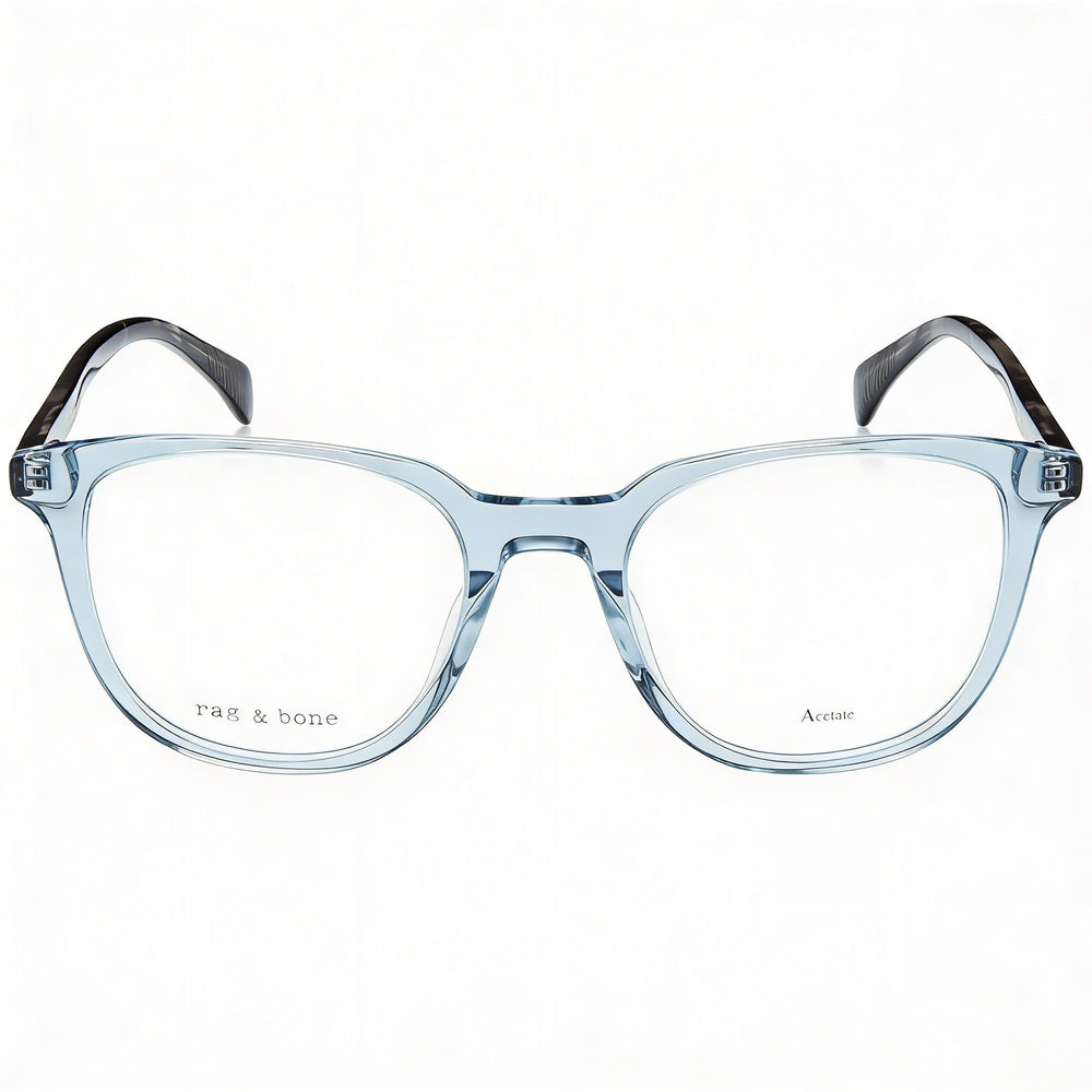 Gafas de sol casuales para hombre rag & bone Rnb7052 con montura de acetato beige y lentes de policarbonato, ancho de lente de 51 mm