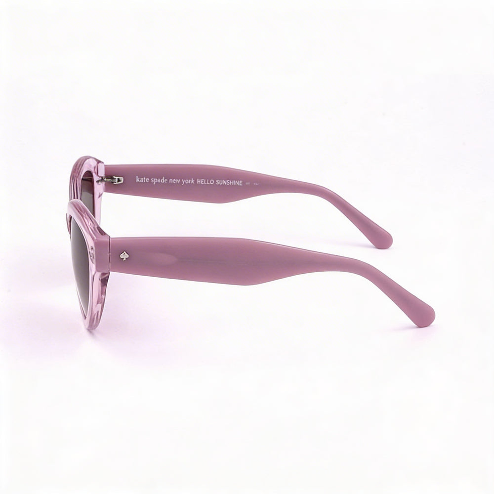 Kate Spade New York Seasonal Women’s Violet Brown Acetate Brown Shaded Polyester UV Protected Sunglasses 55mm