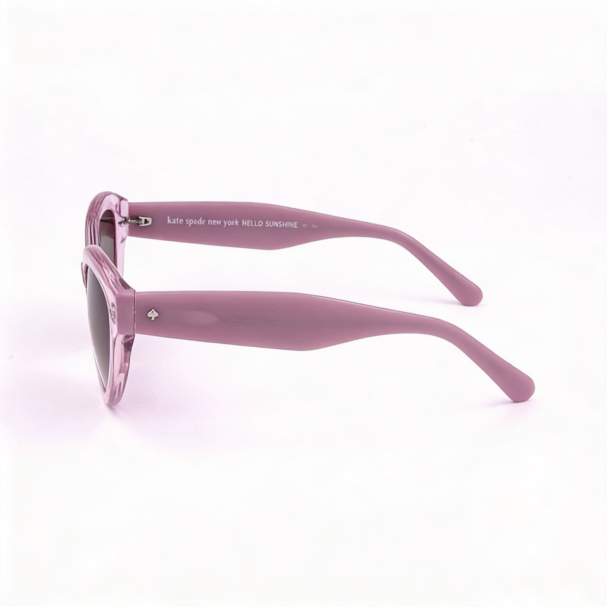 Gafas de sol de mujer Kate Spade New York de temporada, de acetato violeta marrón, con cristales marrones degradados y protección UV, 55 mm, Photo 3