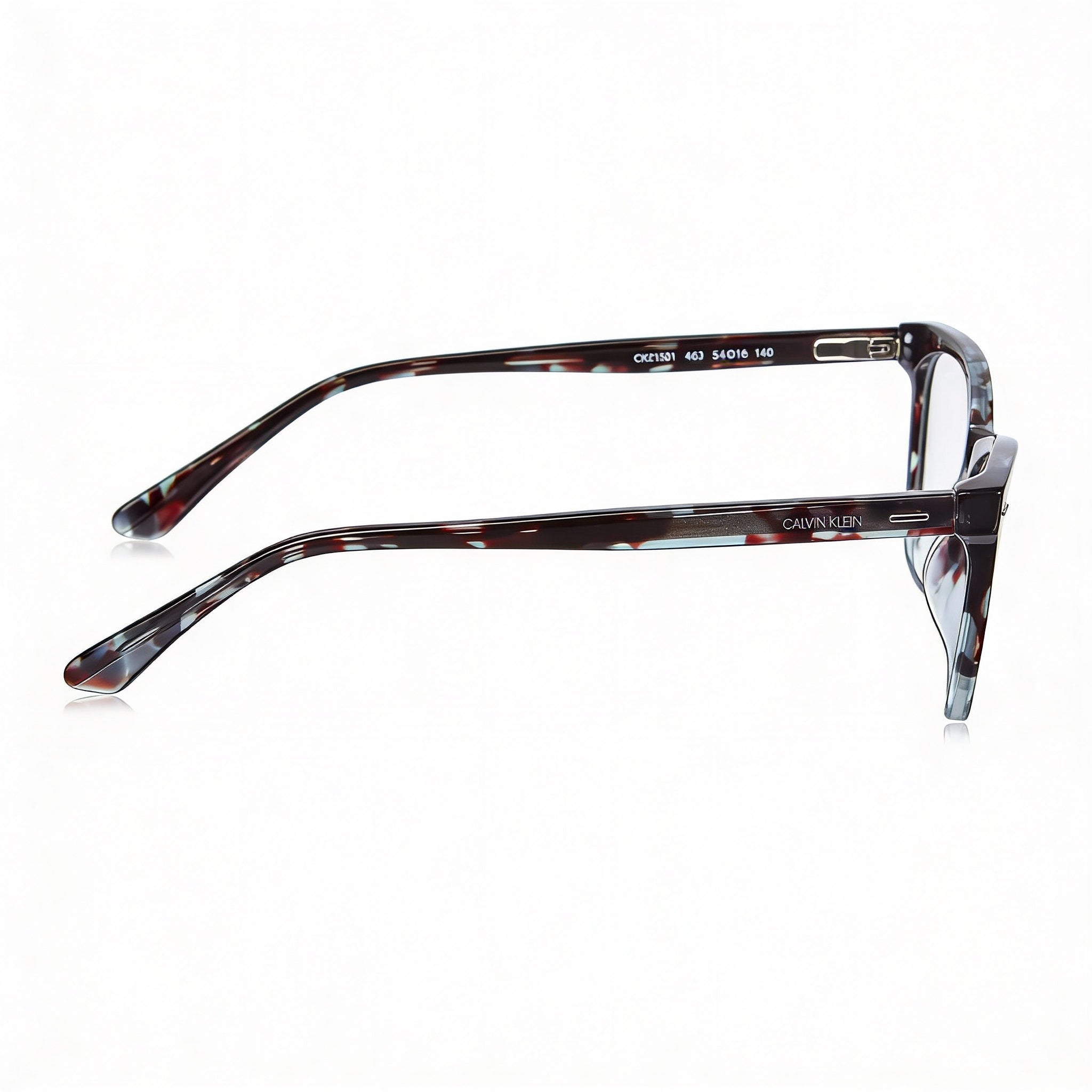 Calvin Klein Ck21501 Unisex Full Rim Cat Eye Plastic Eyeglasses Havana Transparent Blue 54mm, Photo 2