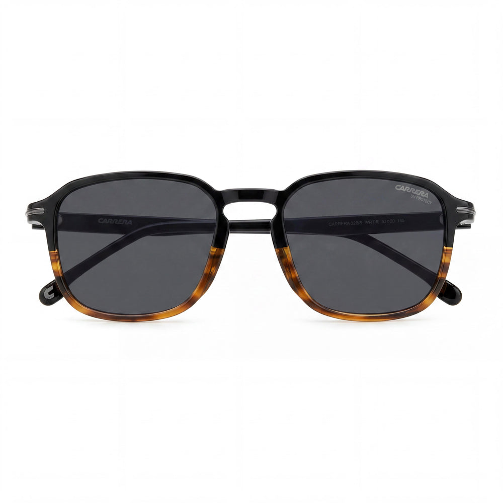 Gafas de sol Carrera Casual de hombre negras de acetato havana no polarizadas con protección UV 53mm