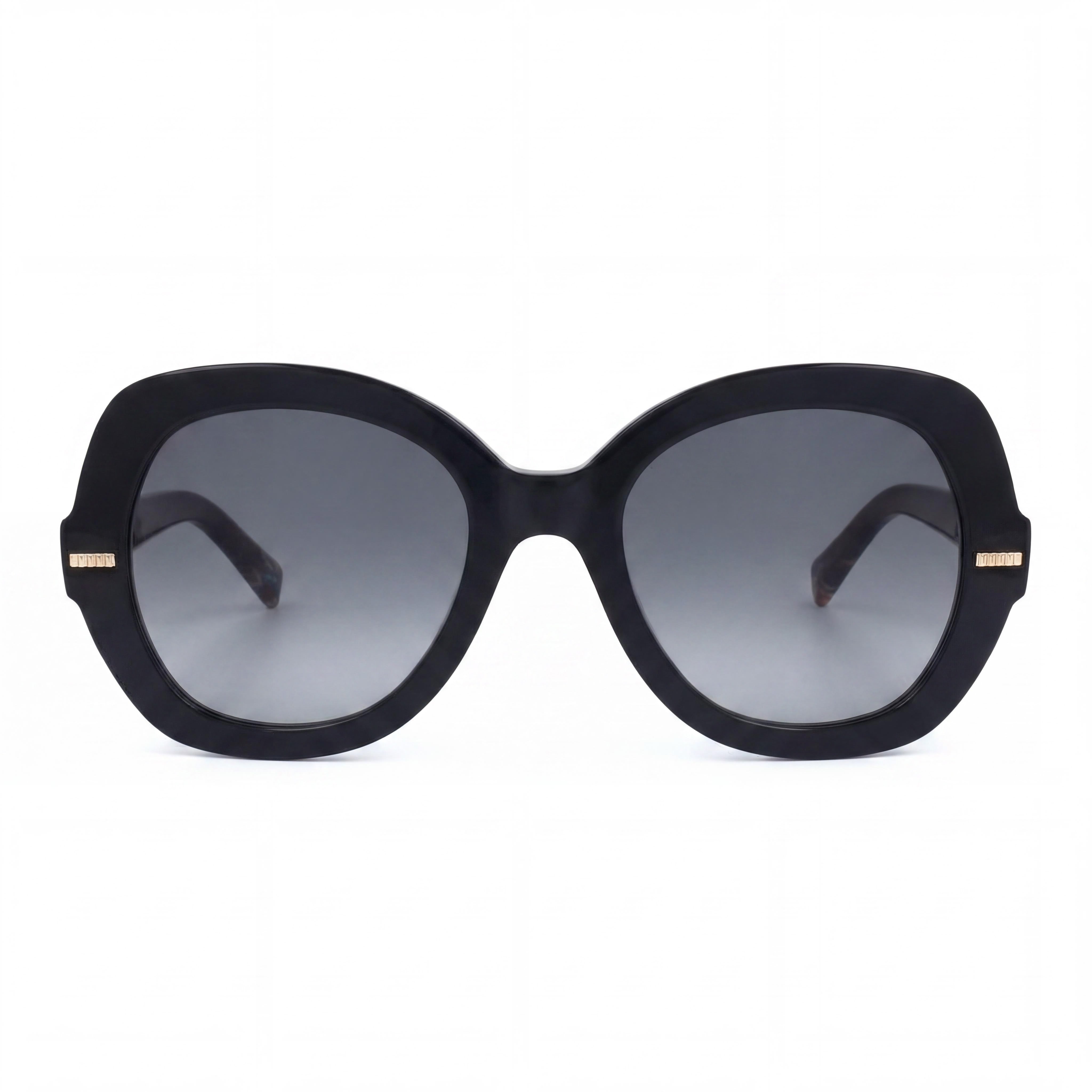 M Missoni Casual Women's Grey Acetate Sunglasses 52mm with Dark Grey Shaded UV Protected Polycarbonate Lenses, Photo 2