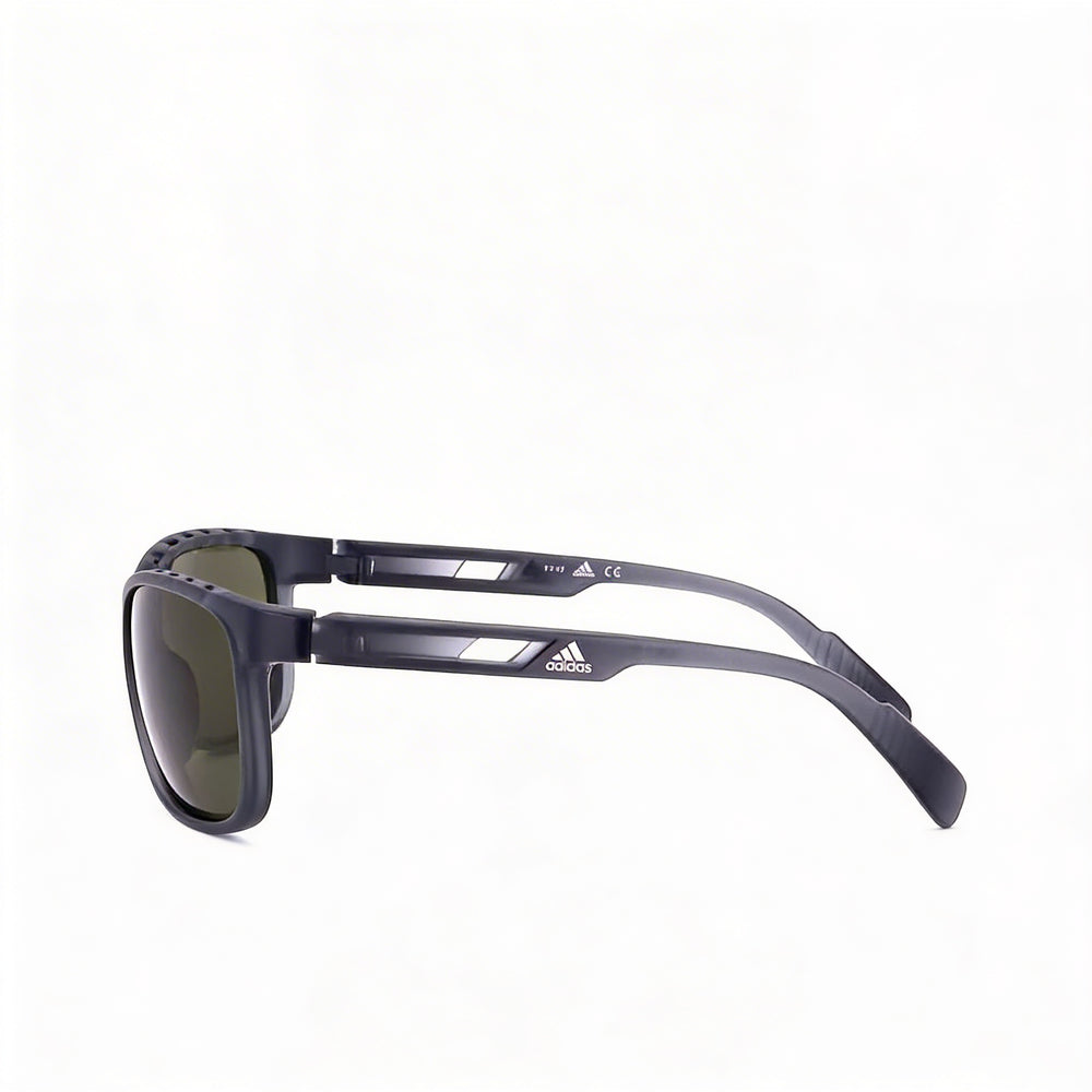 Adidas Classic Men's Grey Green Plastic Frame Sunglasses Green Lens 62mm
