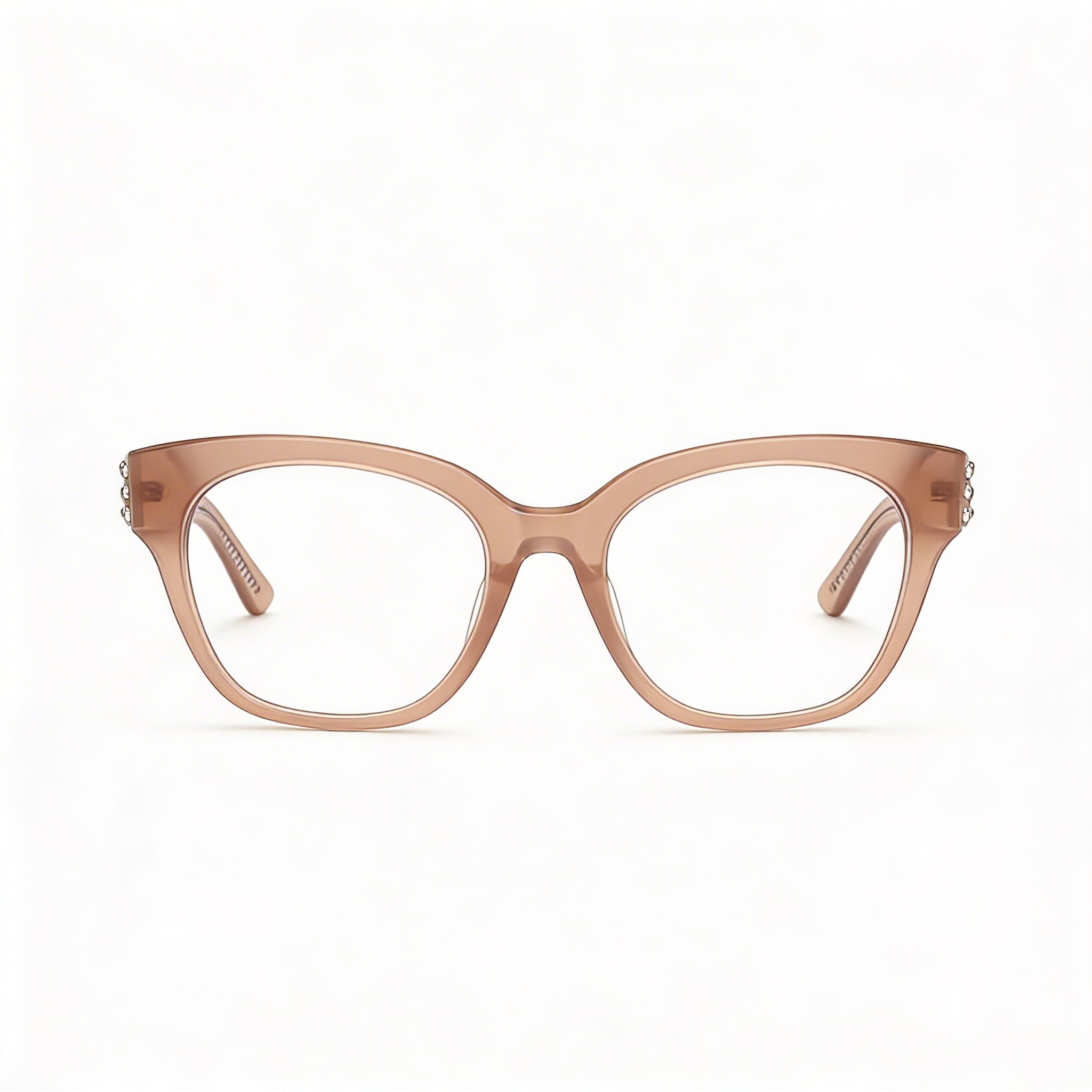 Guess by Marciano Gm50017 Collection Women's Shiny Beige Plastic Eyewear Frame 52-19-140, Photo 3