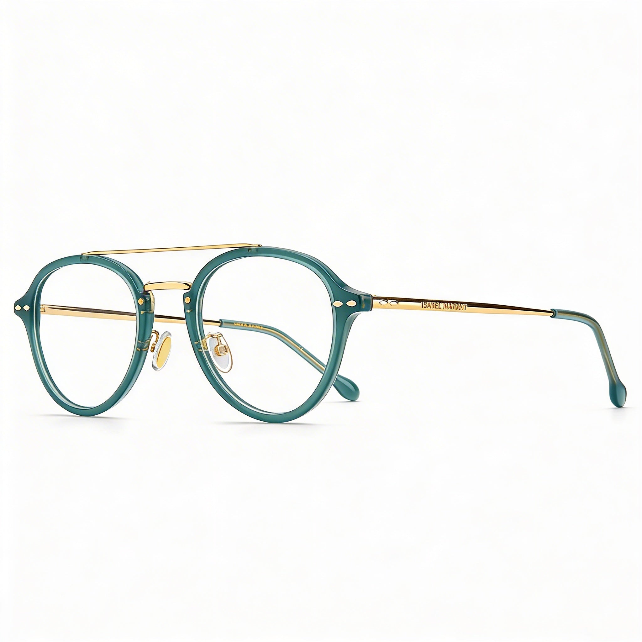 Isabel Marant Modern Women's Polyamide Gold Green Sunglasses 49mm, Photo 3