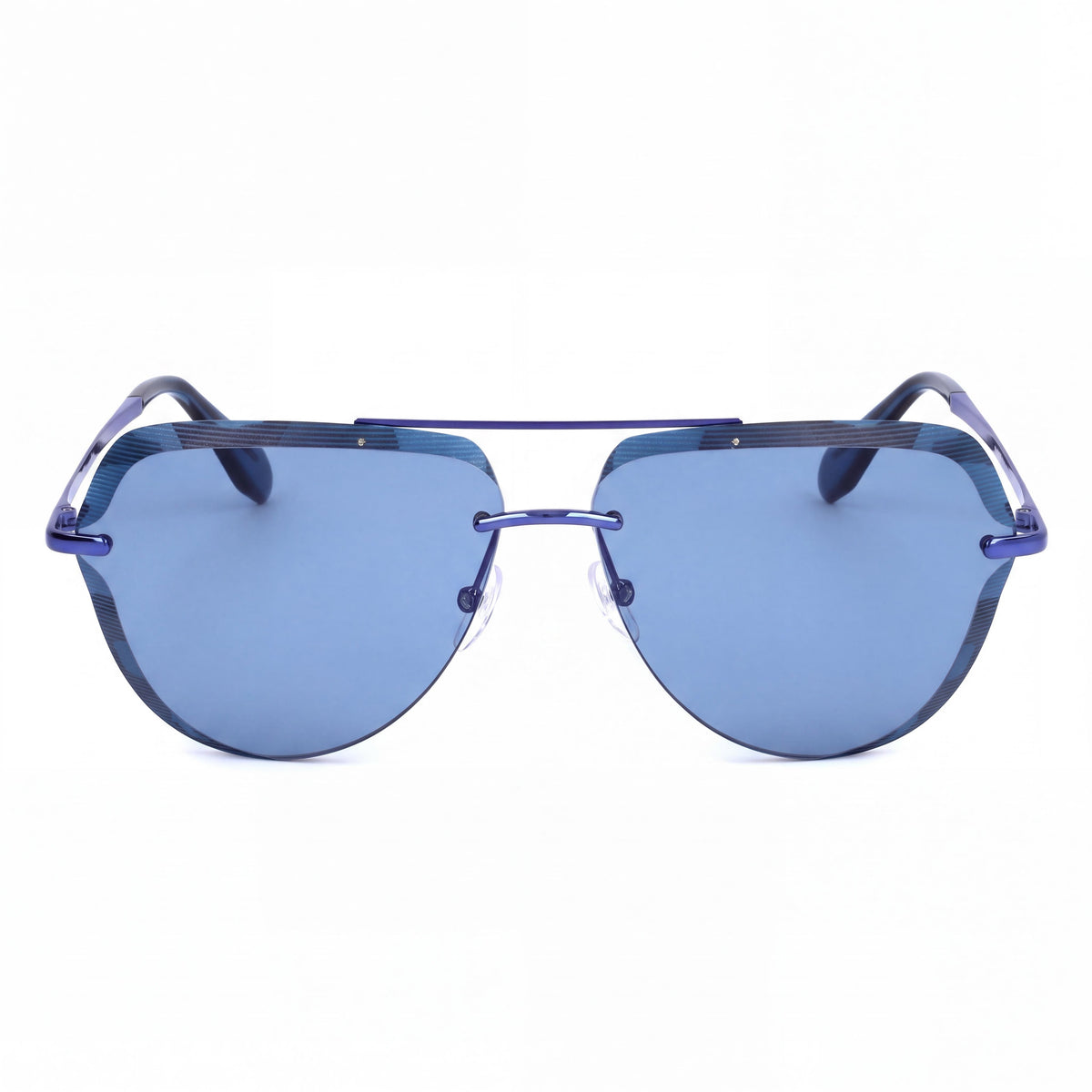Gafas de sol para hombre adidas Originals Or0018, montura de acetato en azul brillante, lentes azules, protección UV, 63 mm, Photo 2