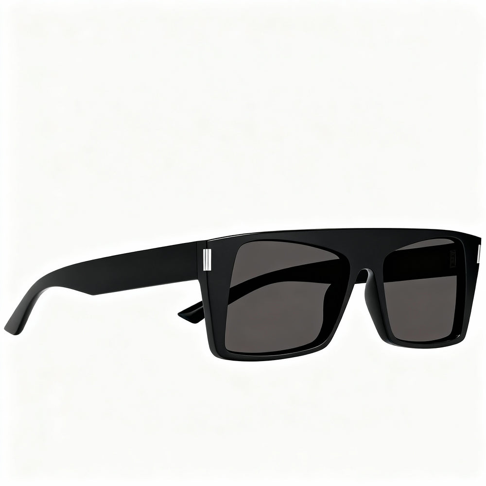 Gafas de sol Yves Saint Laurent SL 651 Vitti Wayfarers para mujer, recicladas, negras, no polarizadas, 58 mm