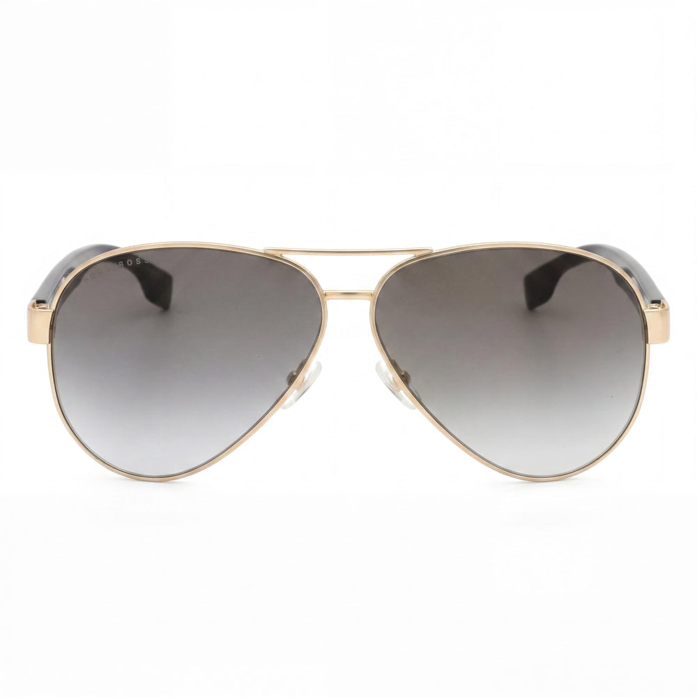 Gafas de sol Hugo Boss Butterfly para hombre, montura metálica multicolor, lentes de colores y protección UV, 11-141 mm