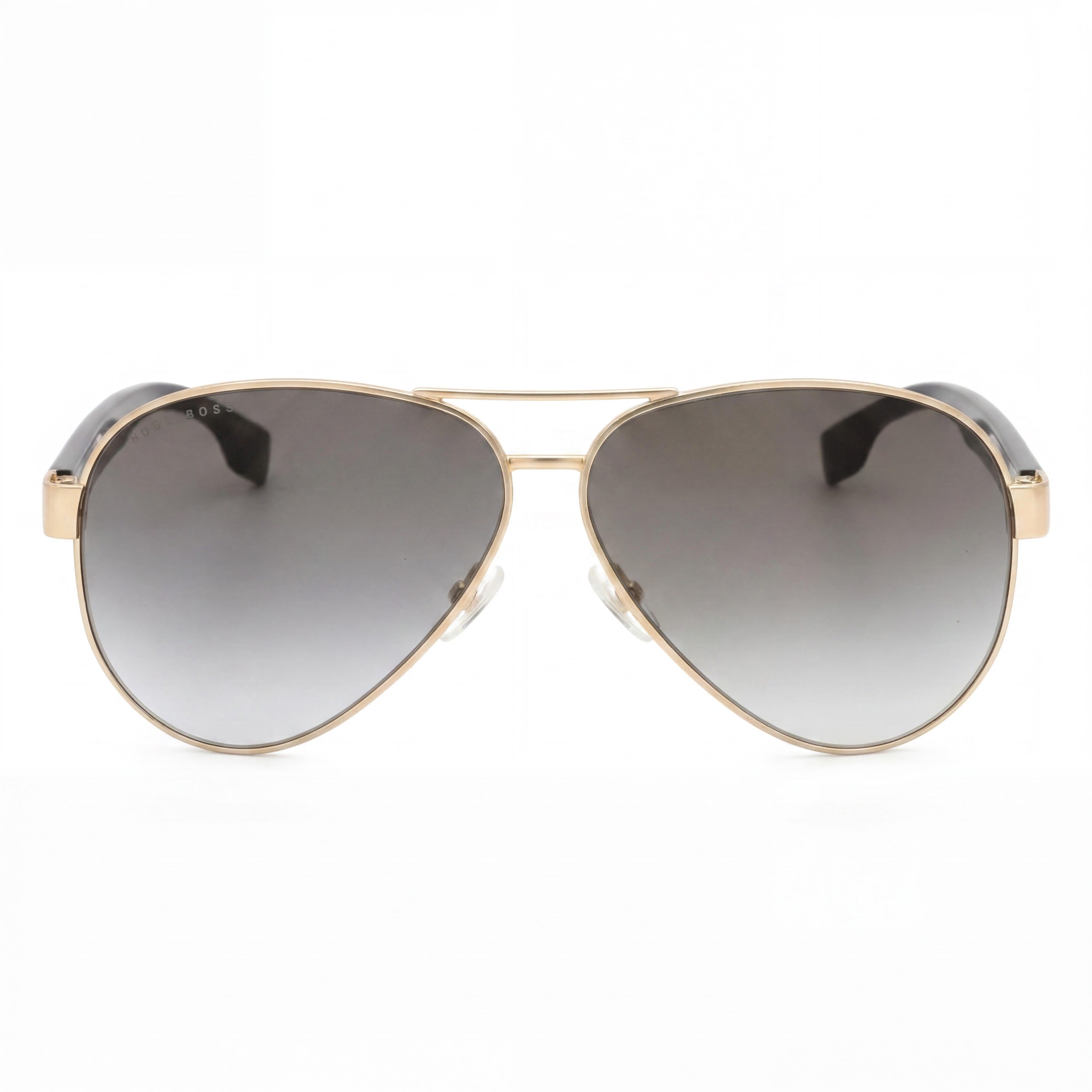 Gafas de sol Hugo Boss Butterfly para hombre, montura metálica multicolor, lentes de colores y protección UV, 11-141 mm, Photo 2