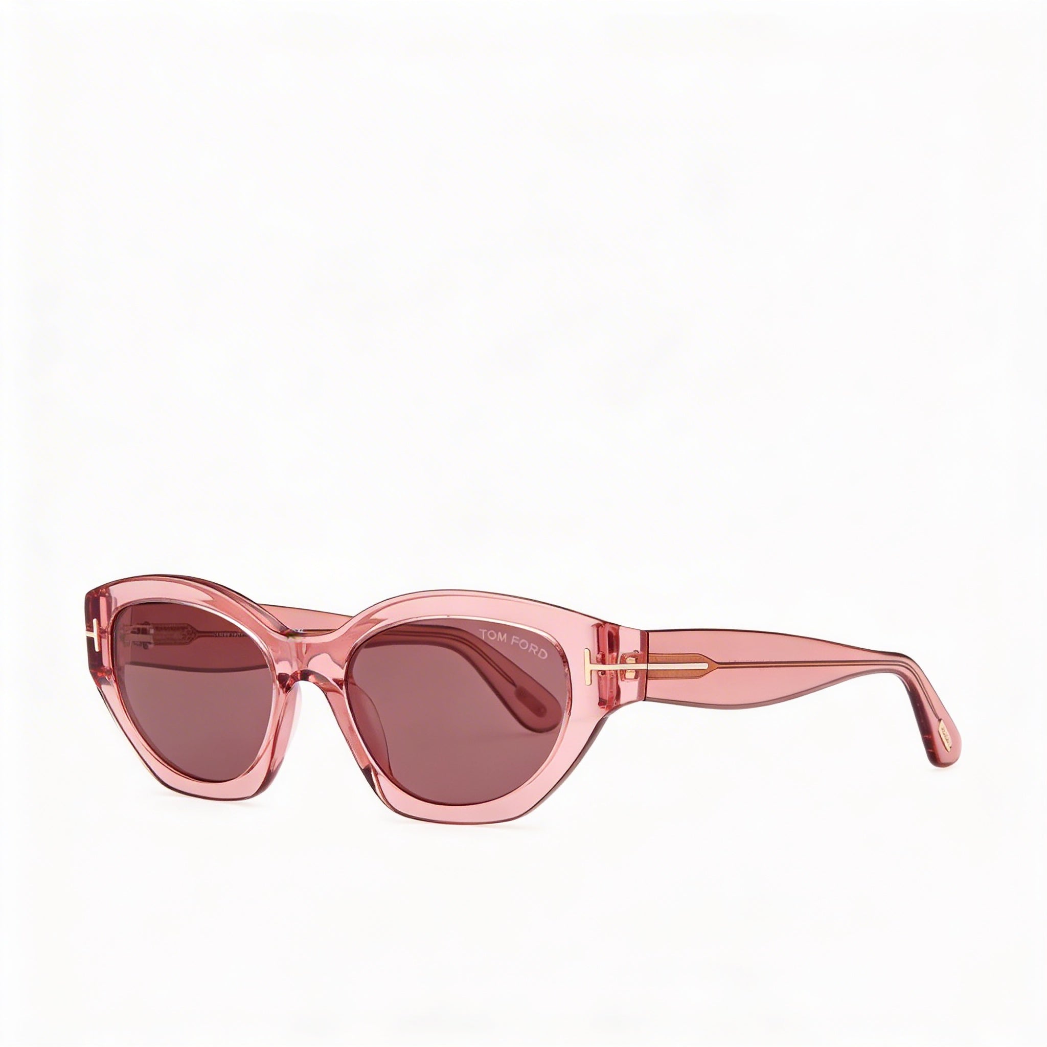 Tom Ford Classic Women's Multi-coloured Plastic Frame Brown Lens 55mm Bridge 19mm Sunglasses, Photo 3