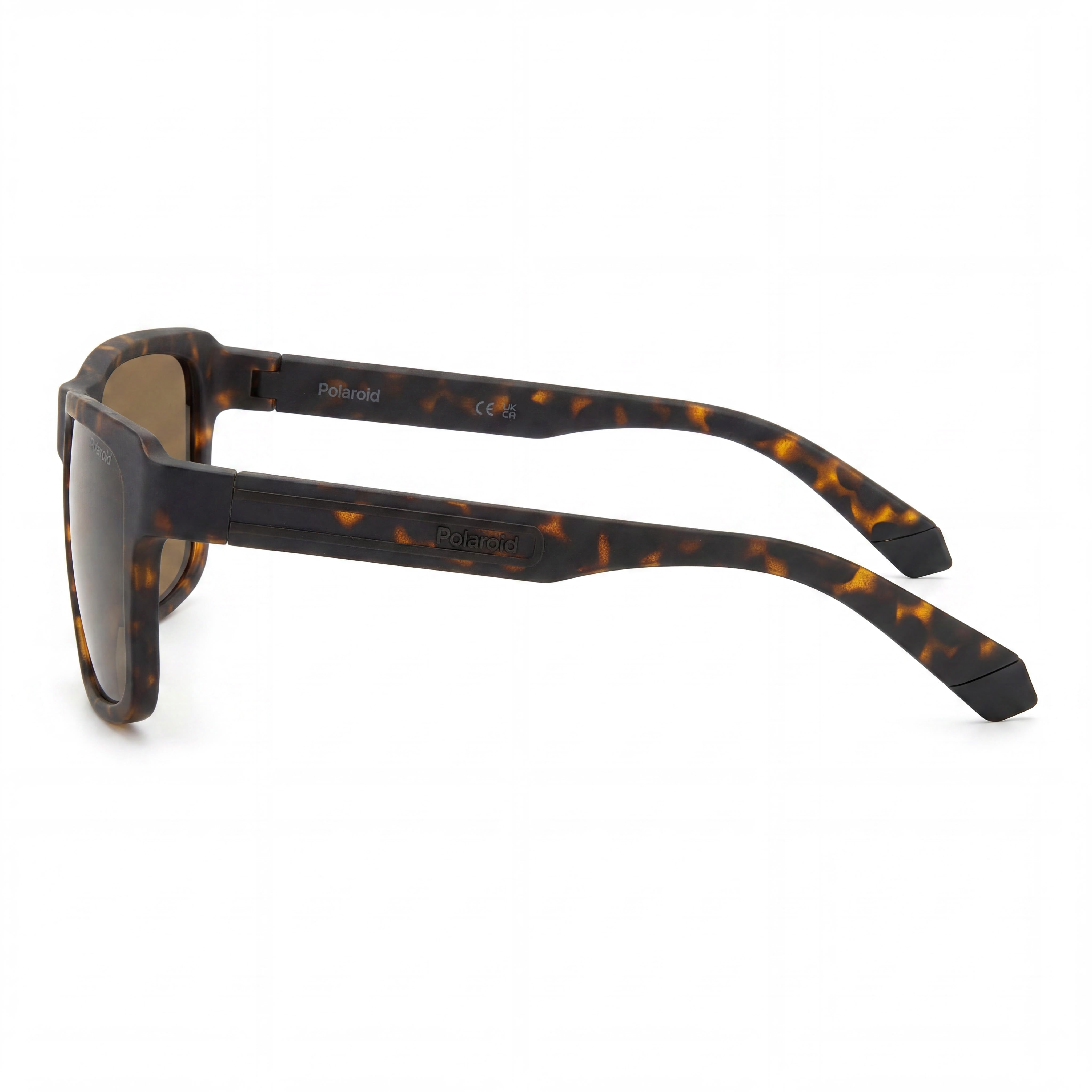 Polaroid Casual Women's Polarized UV Protected Polycarbonate Sunglasses Matte Brown Havana 58mm, Photo 3