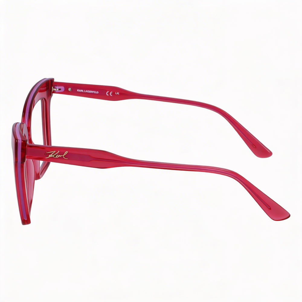 Gafas de sol KARL LAGERFELD Modern KL6136 para mujer, montura inyectada, lentes de policarbonato color cereza, no polarizadas, 51 mm