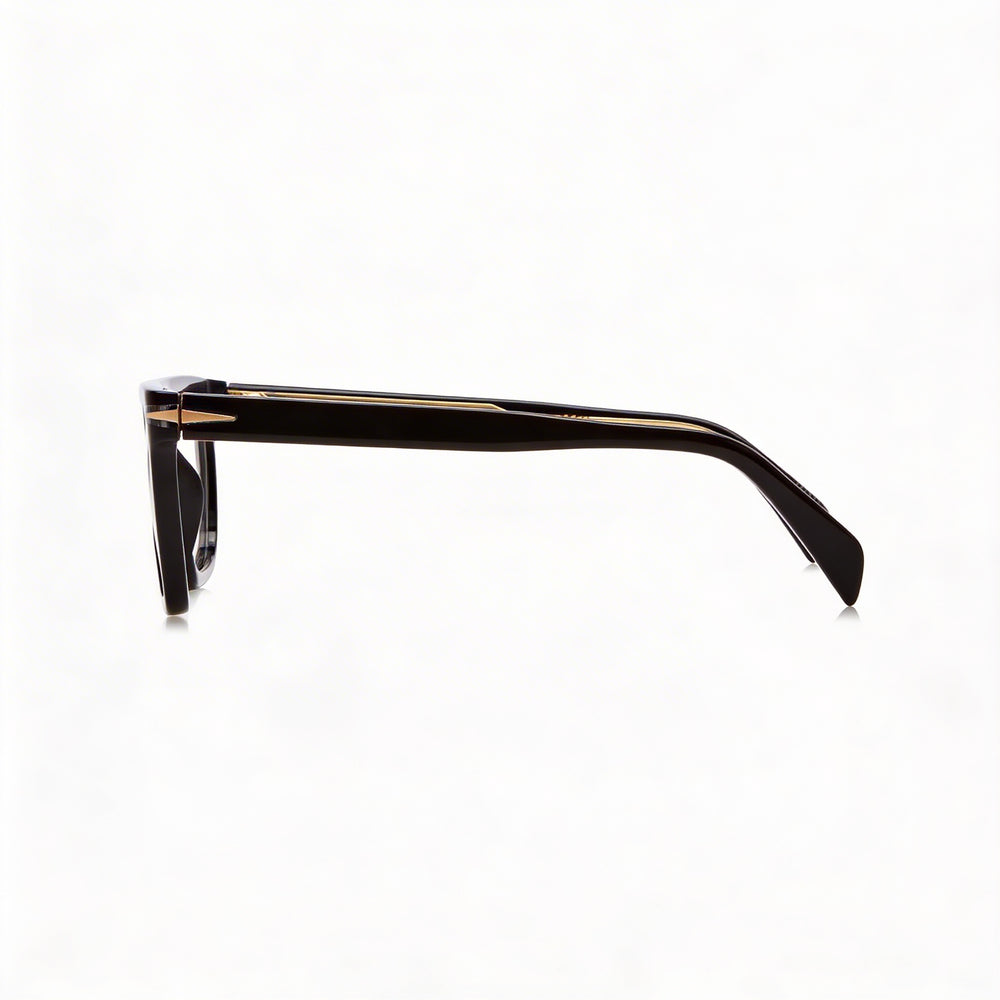 David Beckham Db 7096 Men's Modern Style Acetate Frame Sunglasses with Polycarbonate Lenses, Black, 53mm