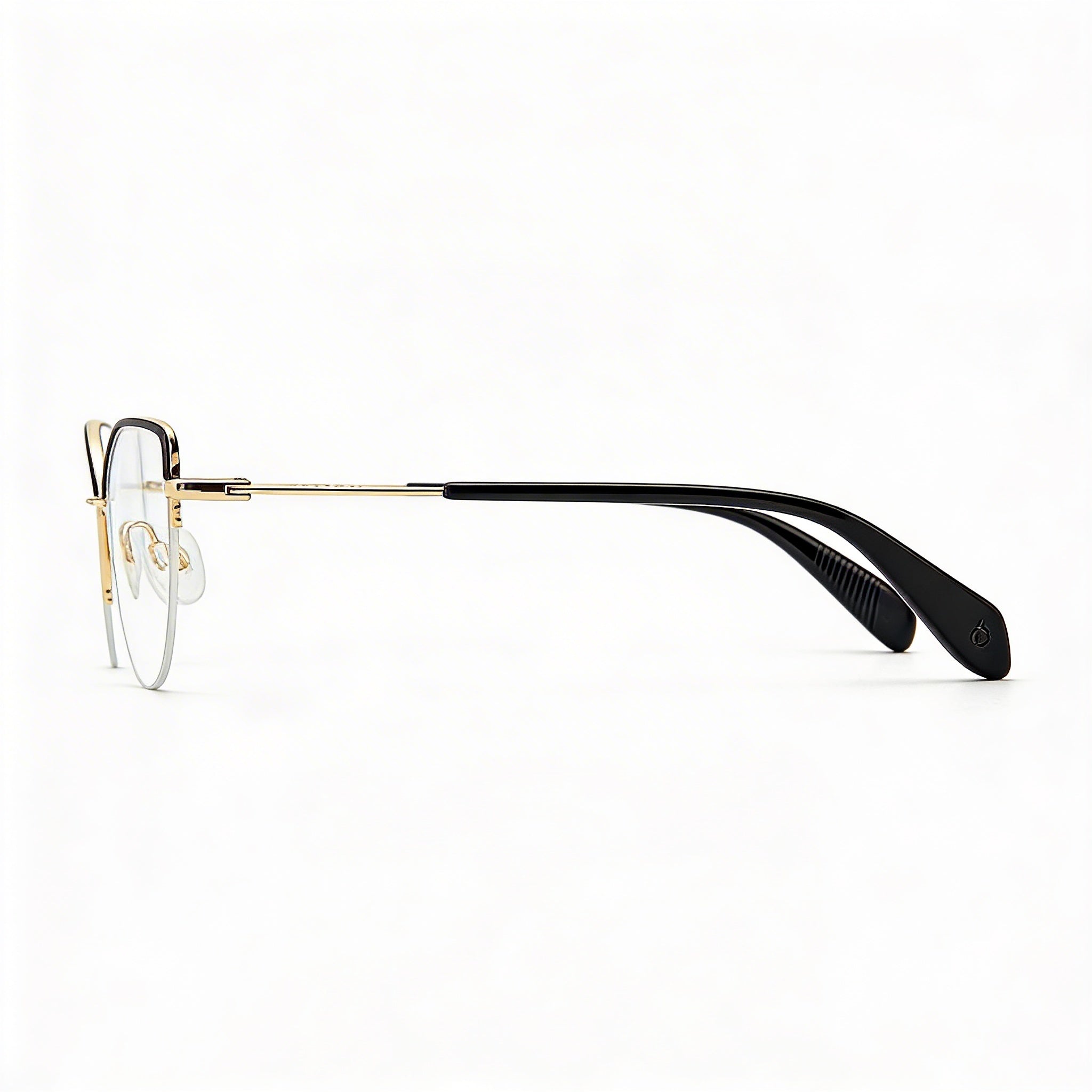 Rag & Bone Modern Women's Cat Eye Gold Black Light Adaptive Plastic 53mm, Photo 2