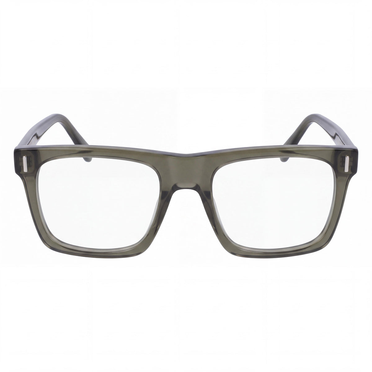 Gafas Ferragamo Sf3029 para hombre con montura de acetato caqui transparente y lentes transparentes de 54 mm, Photo 2