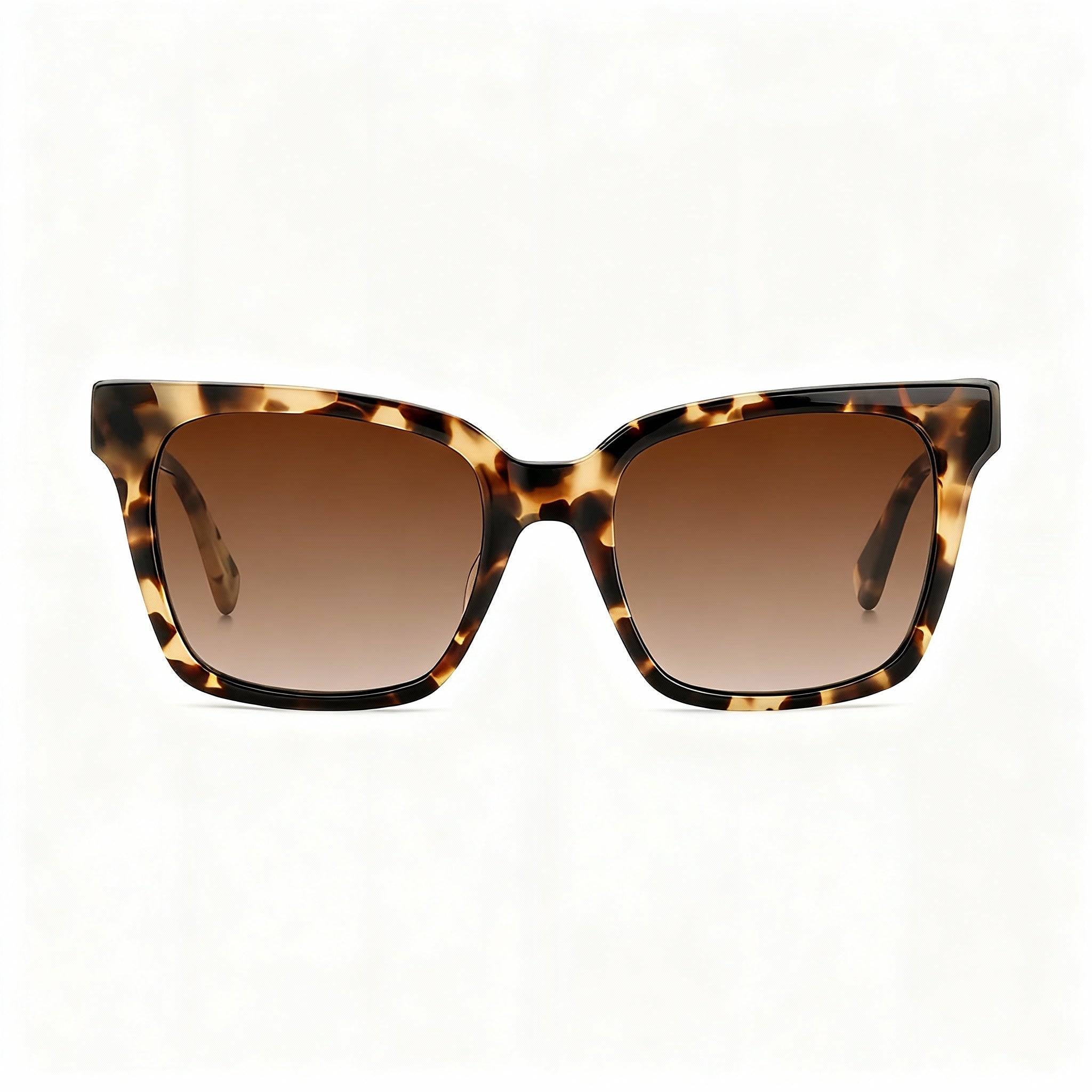 kate spade new york HARLOW/G/S Women's Square Polarized Acetate Sunglasses 55mm Light Havana Frame Brown Shaded Lens, Photo 3