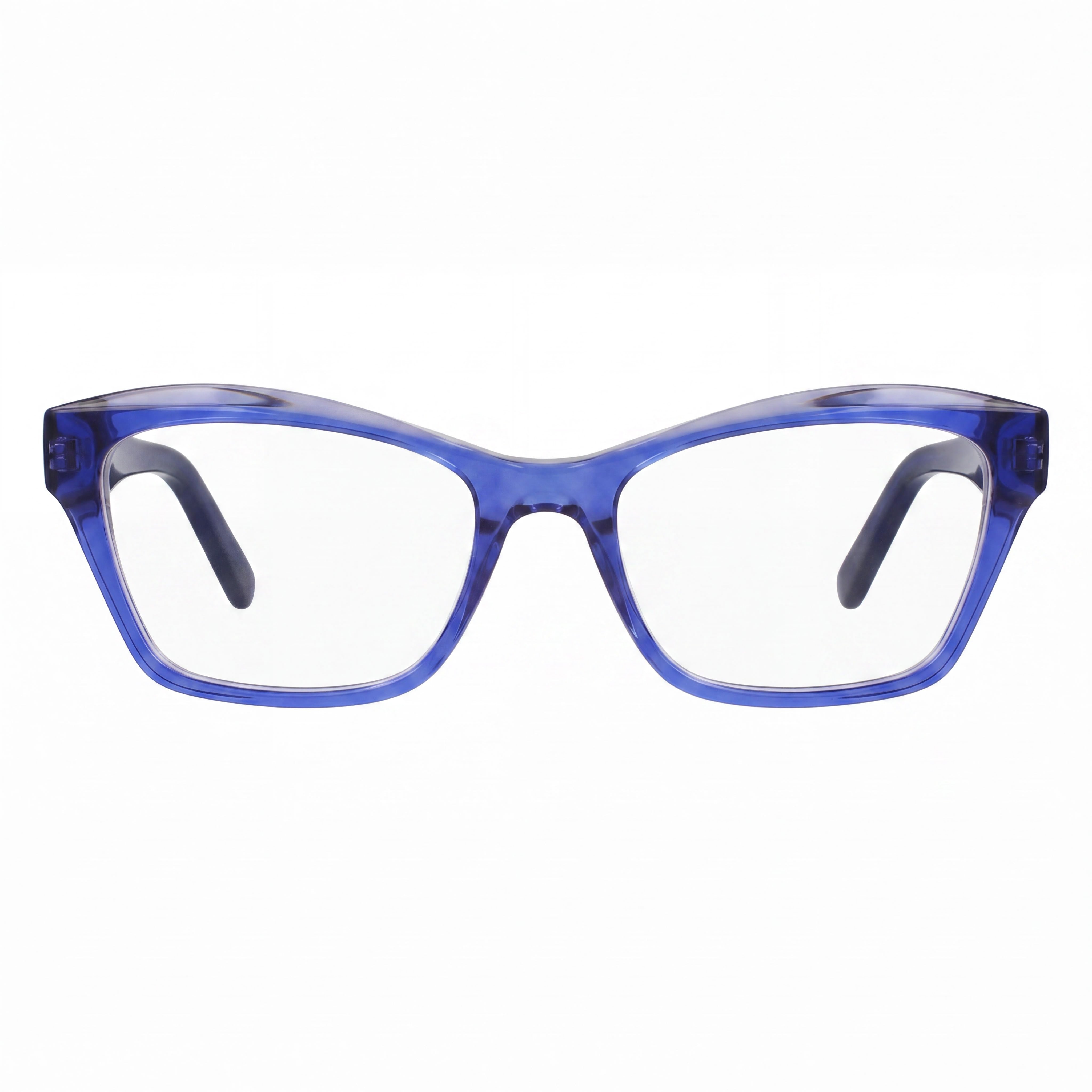 Gafas Salvatore Ferragamo SF2951N modernas para mujer, armazón de acetato azul/gris, lentes de policarbonato, 53 mm, Photo 2