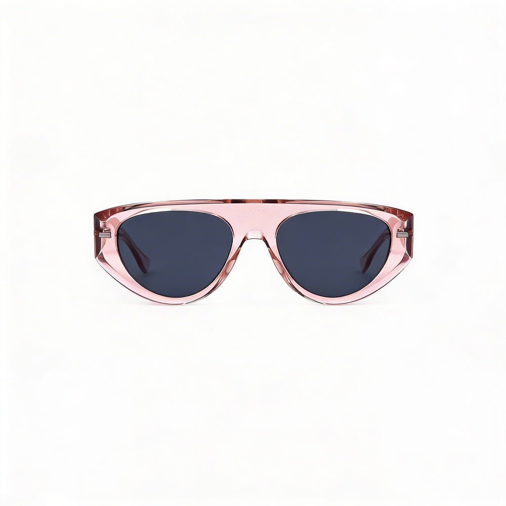 BOSS 1443/s Casual Style Unisex Pink Eco oil Frame with Polycarbonate Pink Lenses 56mm