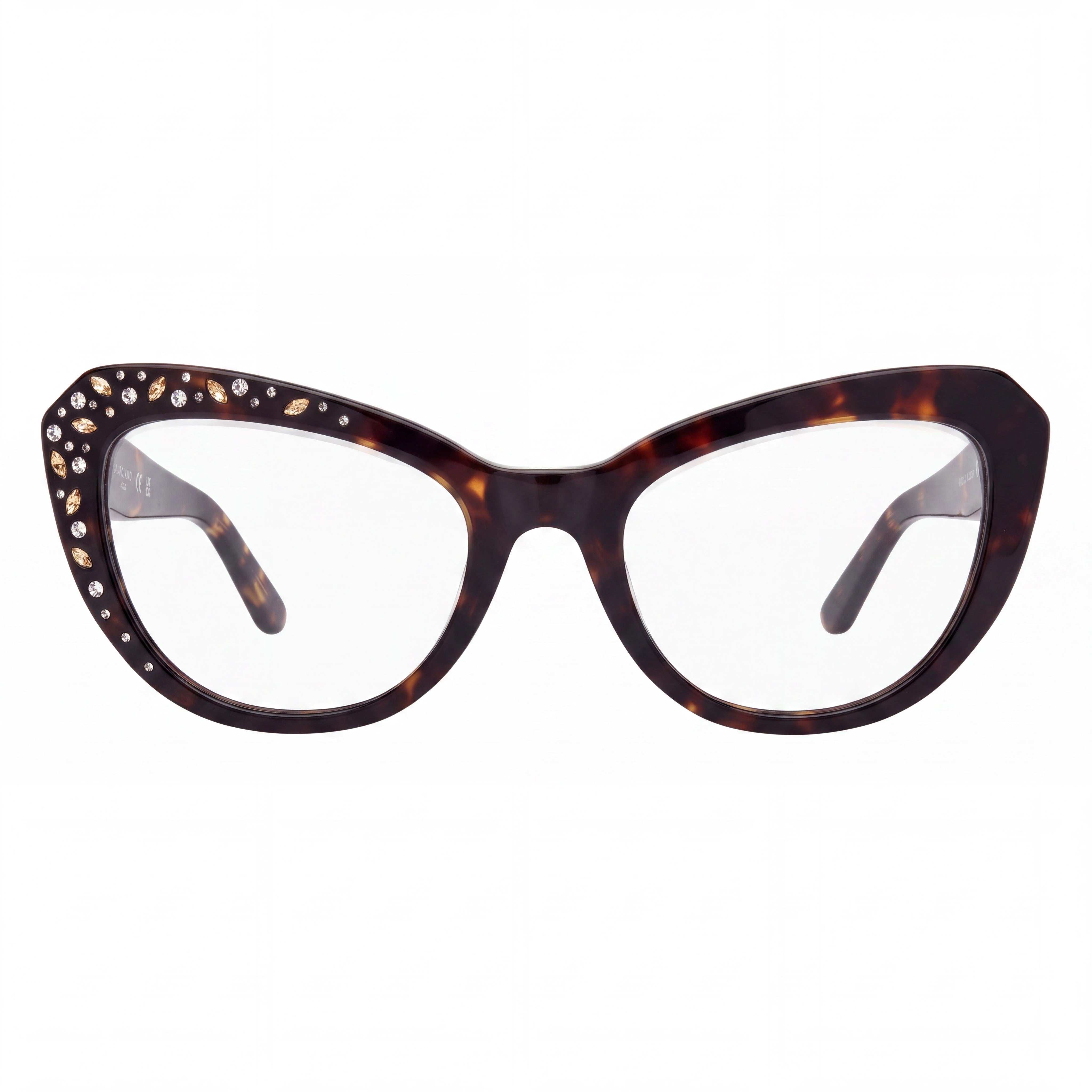 GUESS by Marciano Gm50016 Gafas de Mujer con Montura de Plástico Habana Oscuro y Lentes de Policarbonato, Talla 53-20-140mm, Photo 2