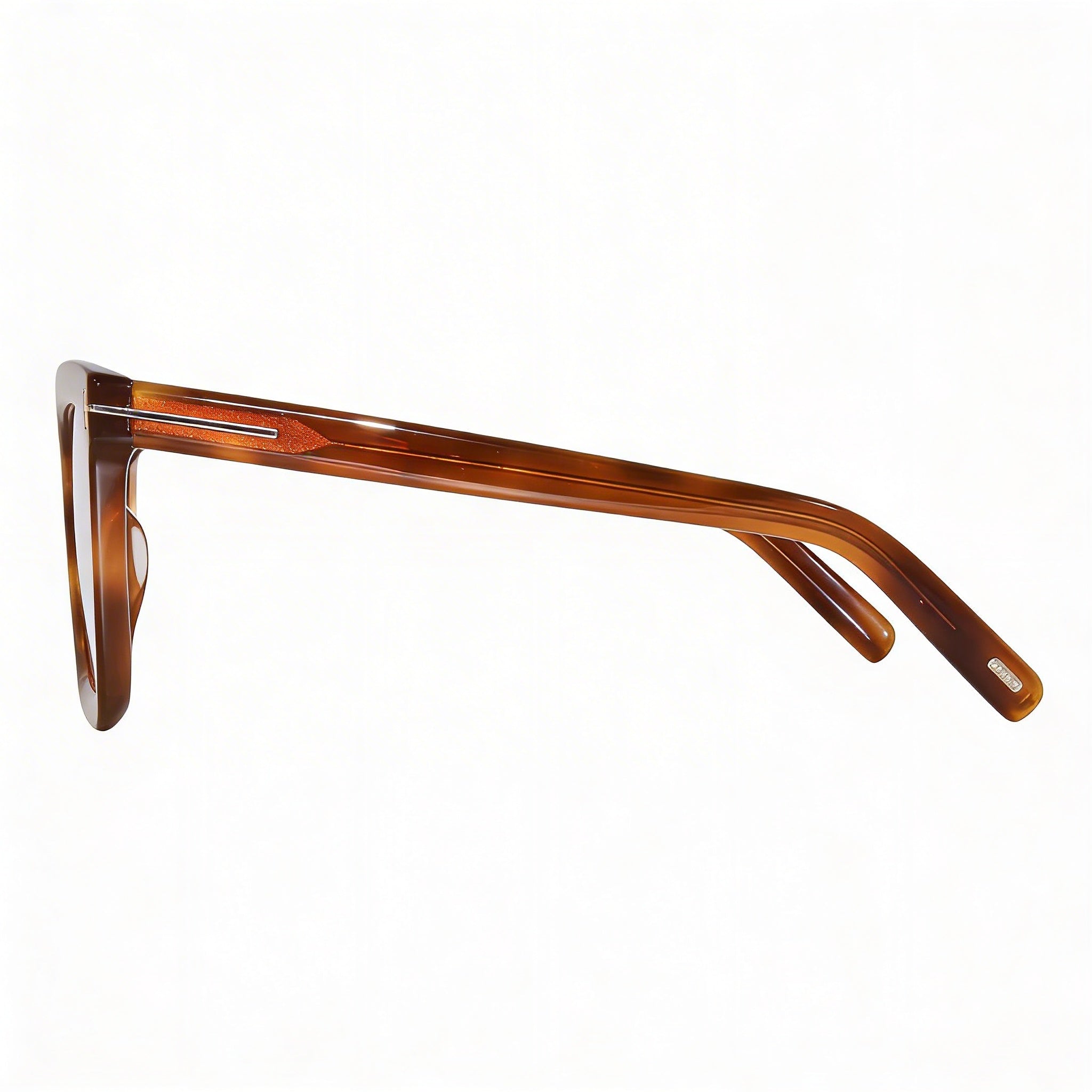Tom Ford Gafas de Mujer Modernas Cuadradas con Montura Completa Bloqueo de Luz Azul Ámbar Transparente Brillante 51mm, Photo 3
