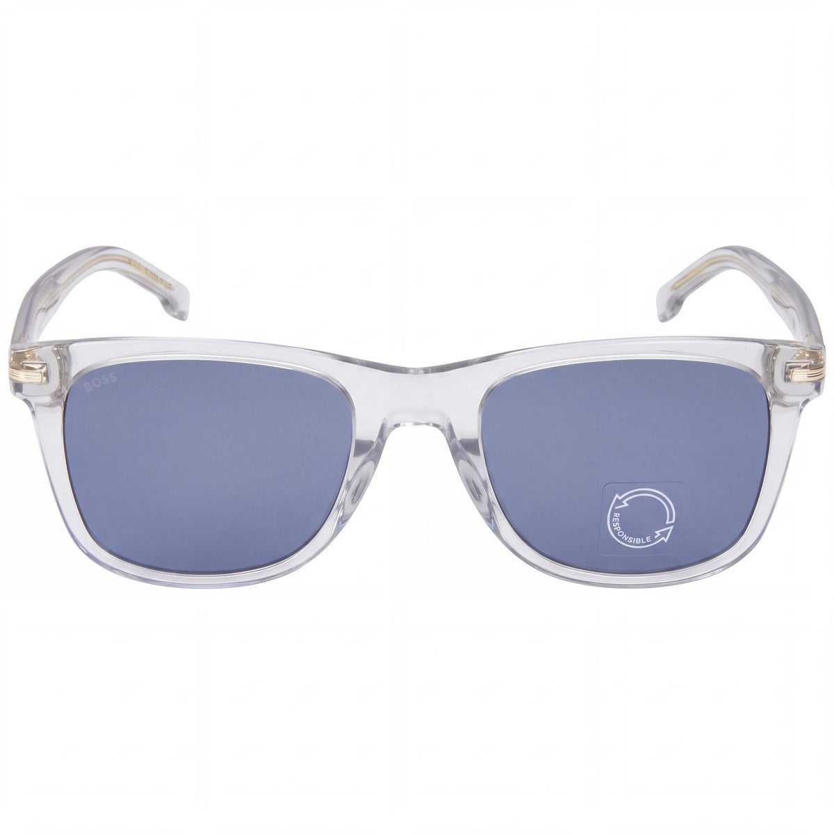 Gafas de sol unisex modernas Hugo Boss de acetato gris no polarizadas con protección UV de 52 mm, Photo 2