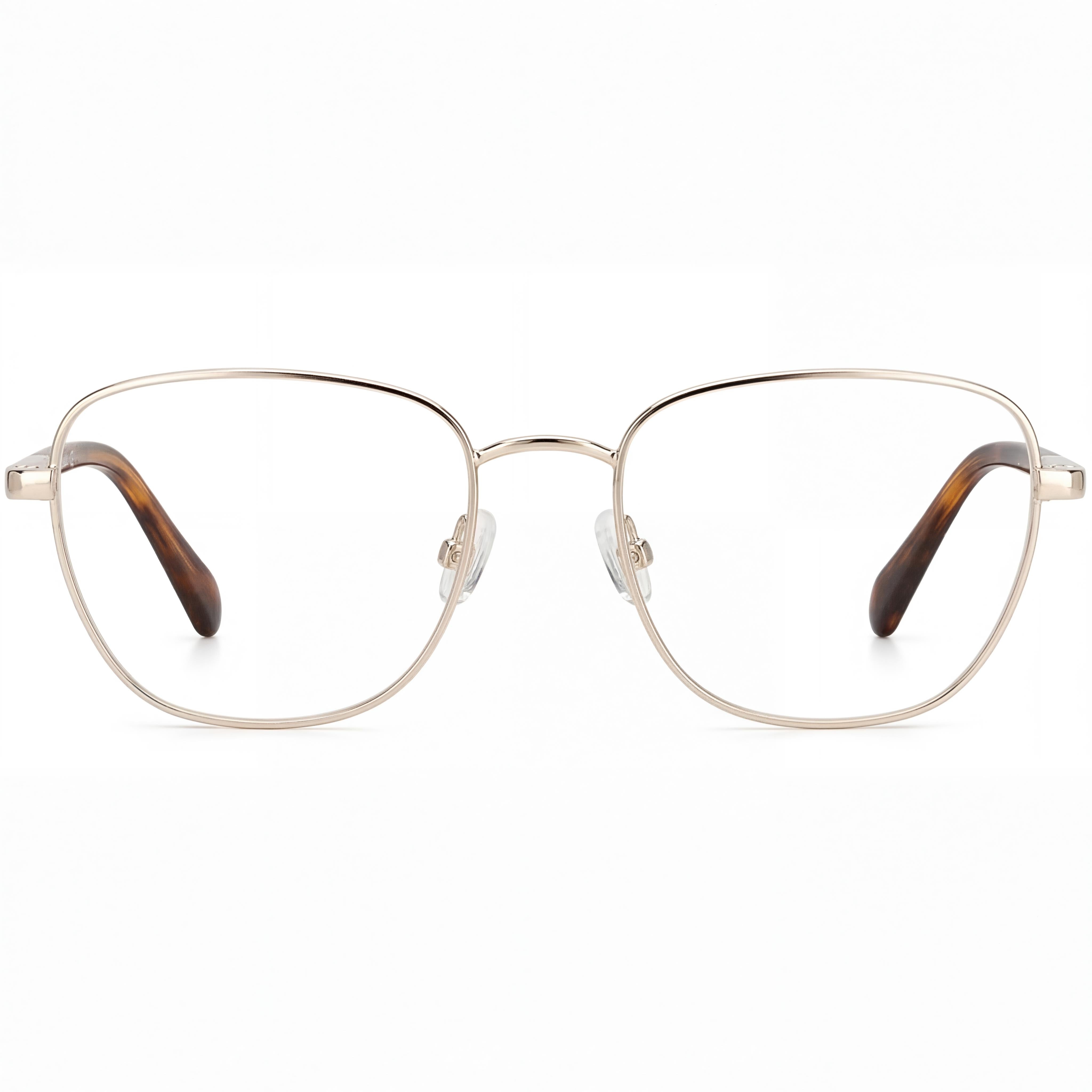 Gafas de sol Fossil Fos 7113 Modern para mujer, de acero aleado, con montura en dorado claro y lentes de policarbonato, 51 mm, Photo 2