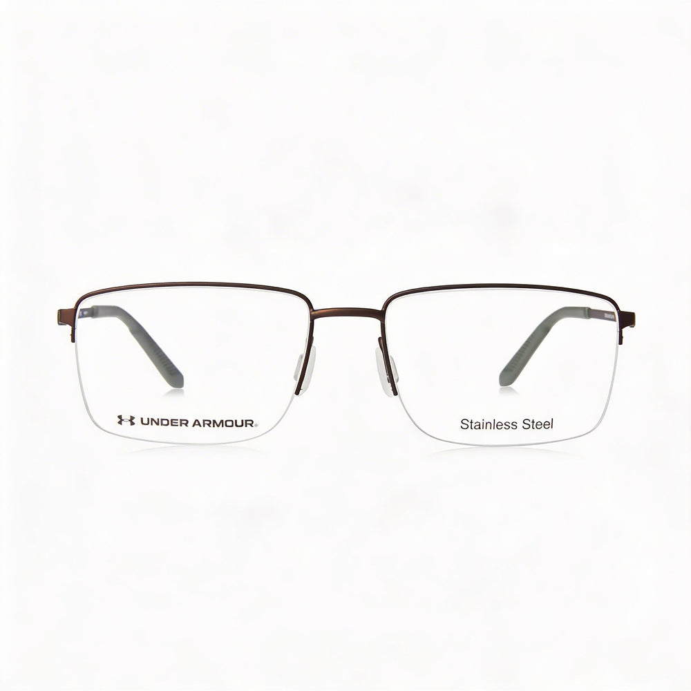 Under Armour Ua 5016/G Men's Brown Stainless Steel Metal Frame Optical Glasses with Demo Lenses - 58mm