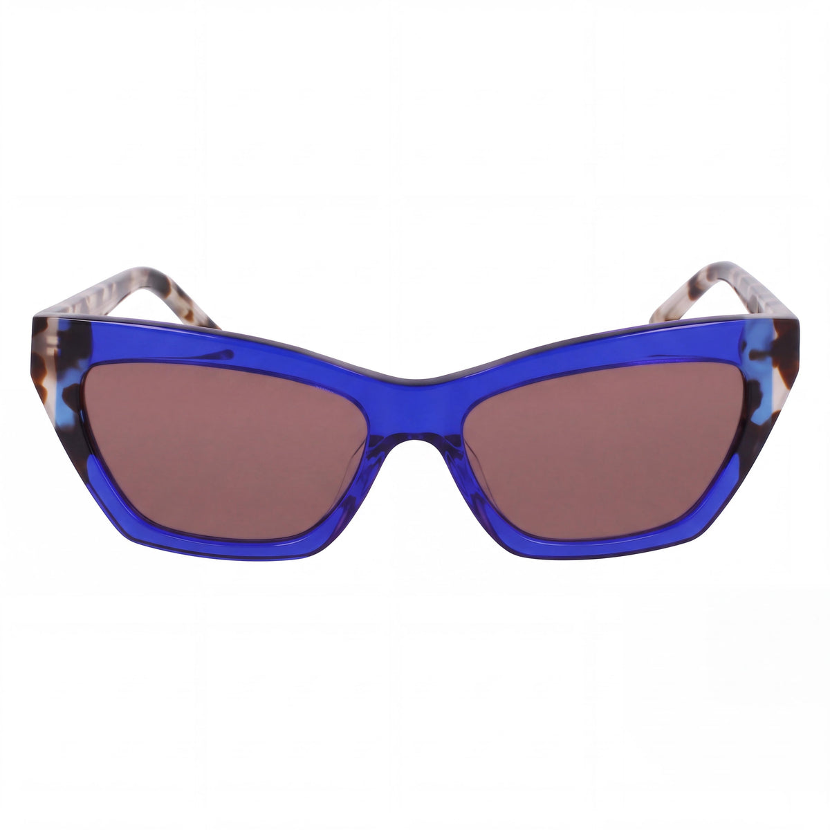 DKNY DK 547 S Women's Acetate UV Protection Glasses in Cobalt Bone Tortoise, 55-16-135mm, Photo 2