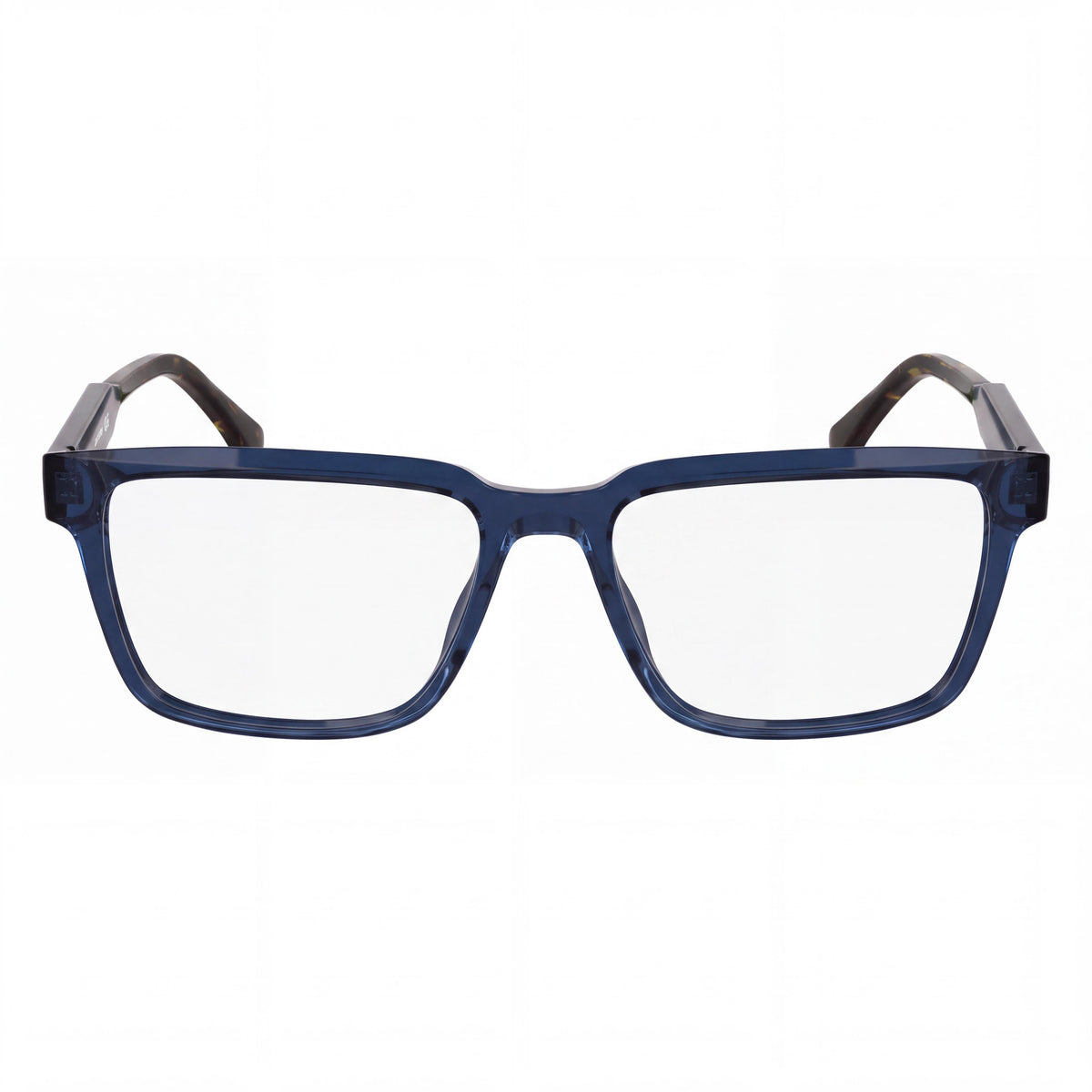 Gafas de sol Lacoste para hombre, estilo casual, con montura de plástico azul transparente y lentes de plástico transparente no polarizadas, 55-17-150, Photo 2