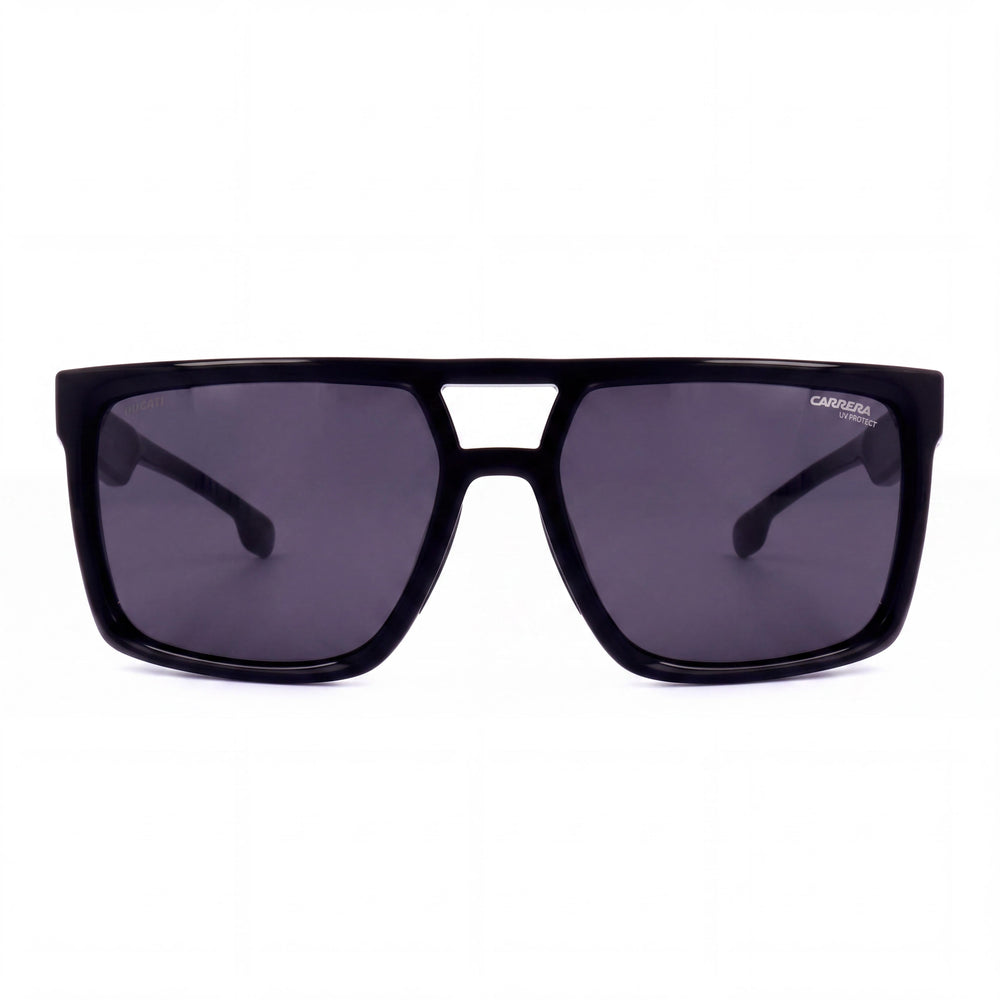 Carrera Ducati CARDUC 018/S Classic Unisex Black Polyamide Non-Polarized Grey Lens UV Protected Sunglasses 58mm