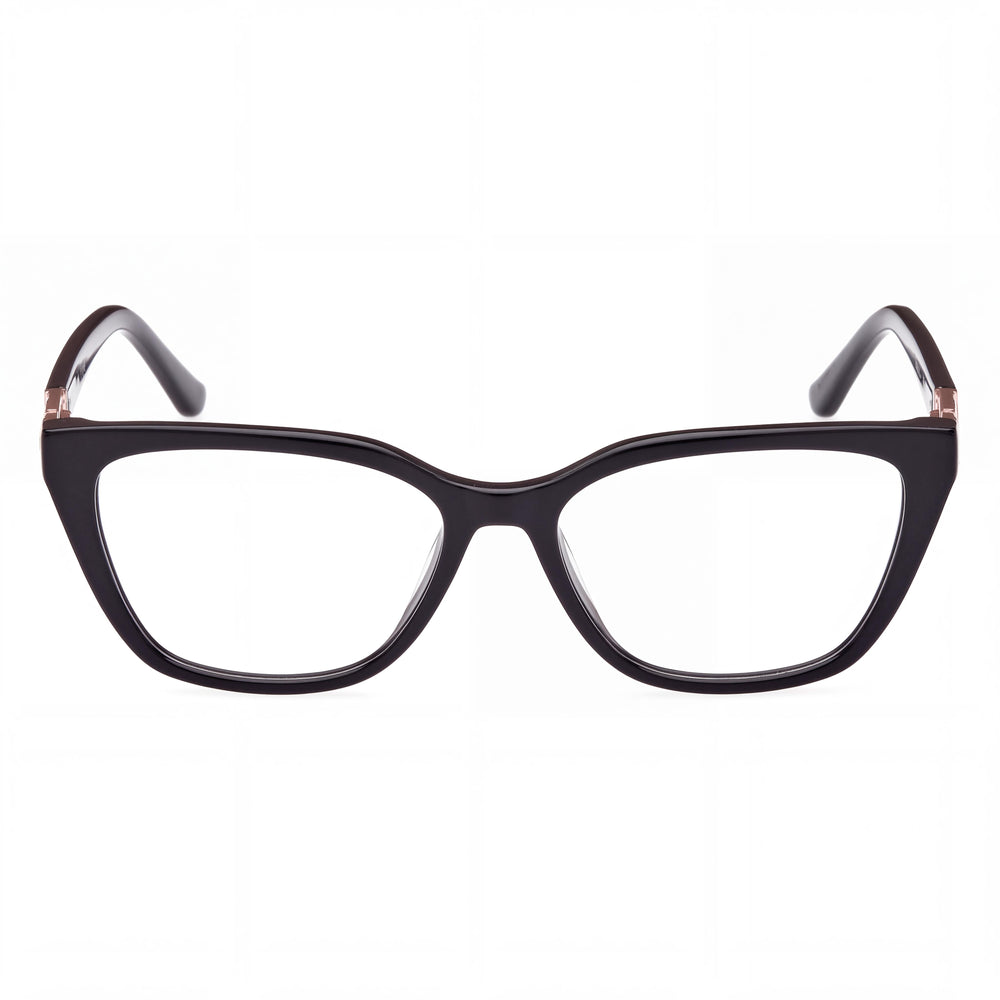 Gafas de sol casuales GUESS Gu2941 para mujer, de plástico negro brillante, sin polarizar, con lentes de acetato / metal de aleación, 51 mm