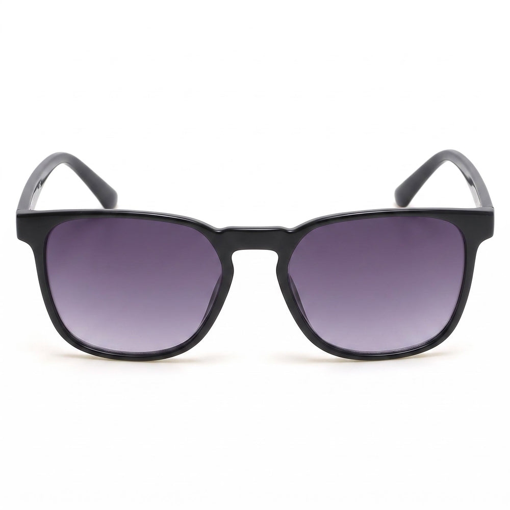 Kenneth Cole Men's Athletic Black Plastic Frame Non-Polarized Sunglasses with Smoke Lenses 53mm