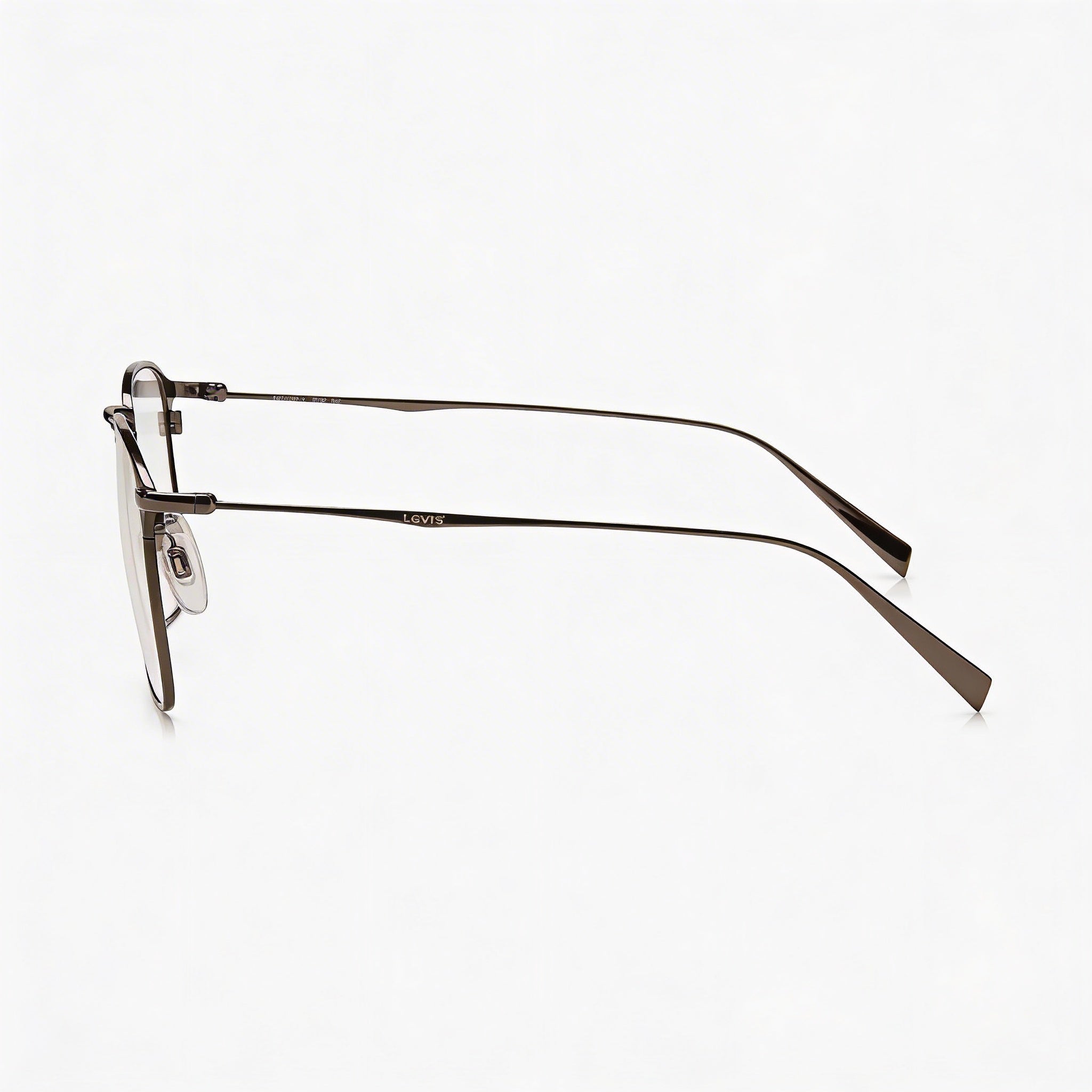 Levi's Classic Men's Metal Frame Square Eyeglasses Non- Matte Khaki 52mm, Photo 3