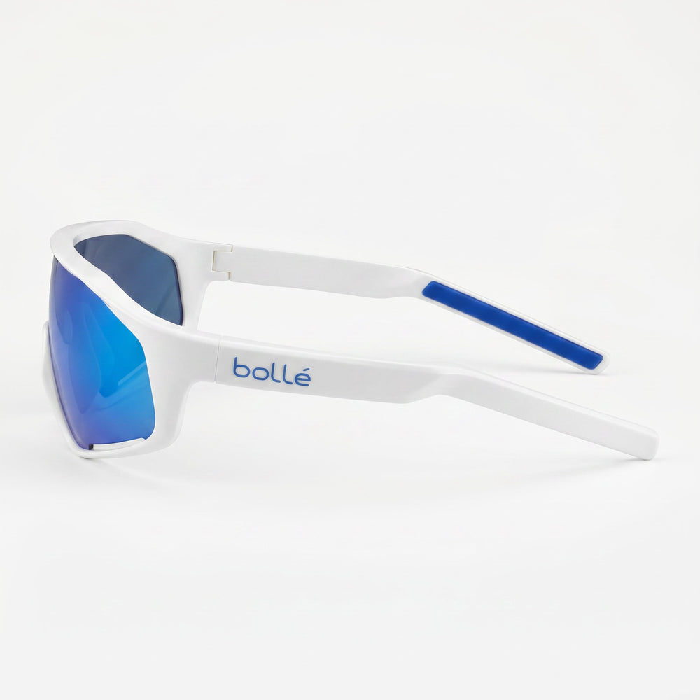 Gafas de sol clásicas unisex bollé con montura de nylon TR90 marrón Modulator, lentes ventiladas y lentes UV azul-marrón