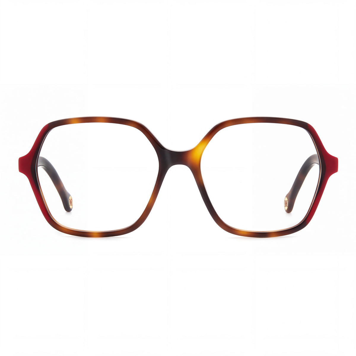 Gafas de sol Carolina Herrera 0203 para mujer, estilo moderno de acetato no polarizadas, montura y lentes color habano rojo, 54 mm, Photo 2