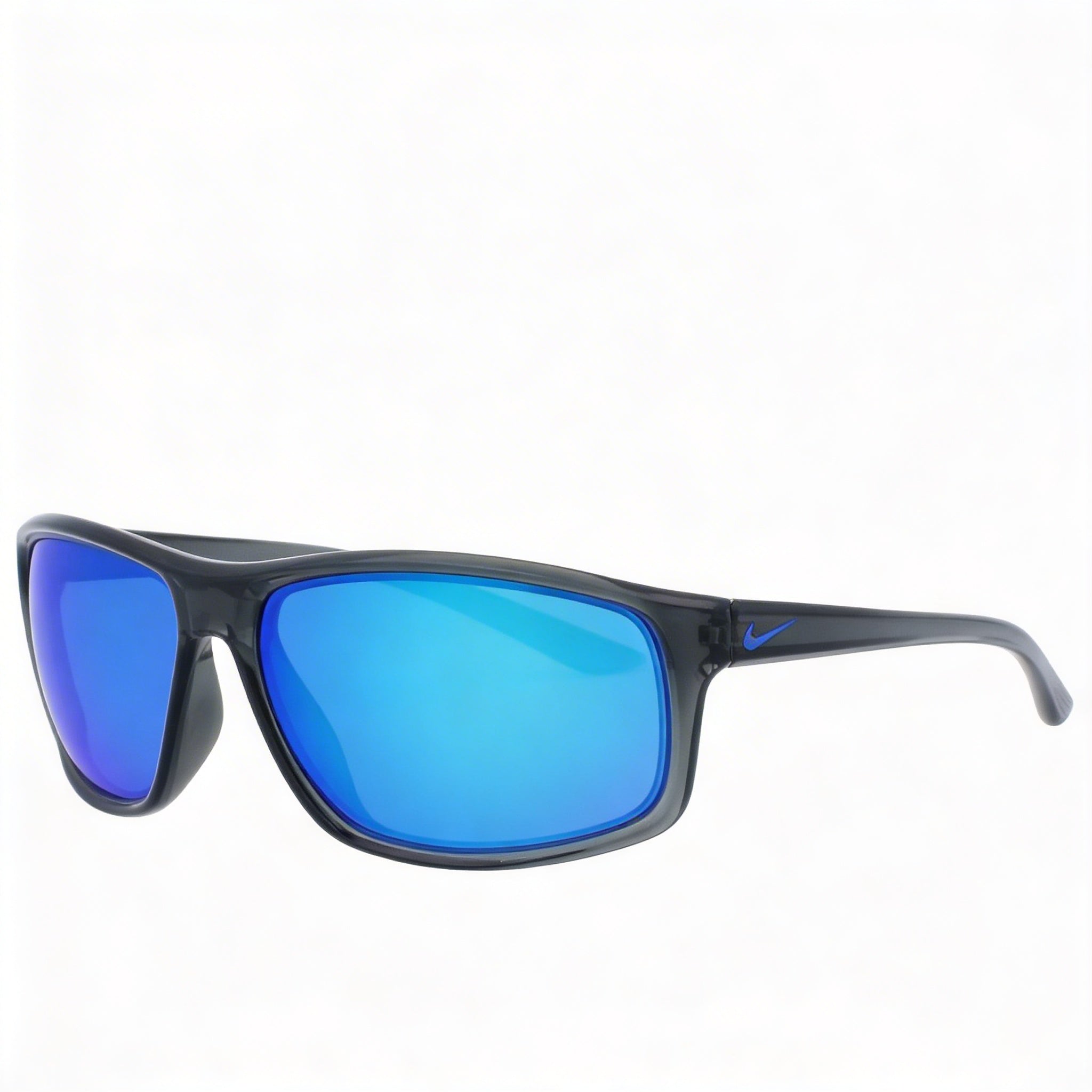 Nike Adrenaline Unisex Acetate Frame 100% UV Protection Non-Polarized Sunglasses Dark Grey Grey Blue Mirror 66mm, Photo 3