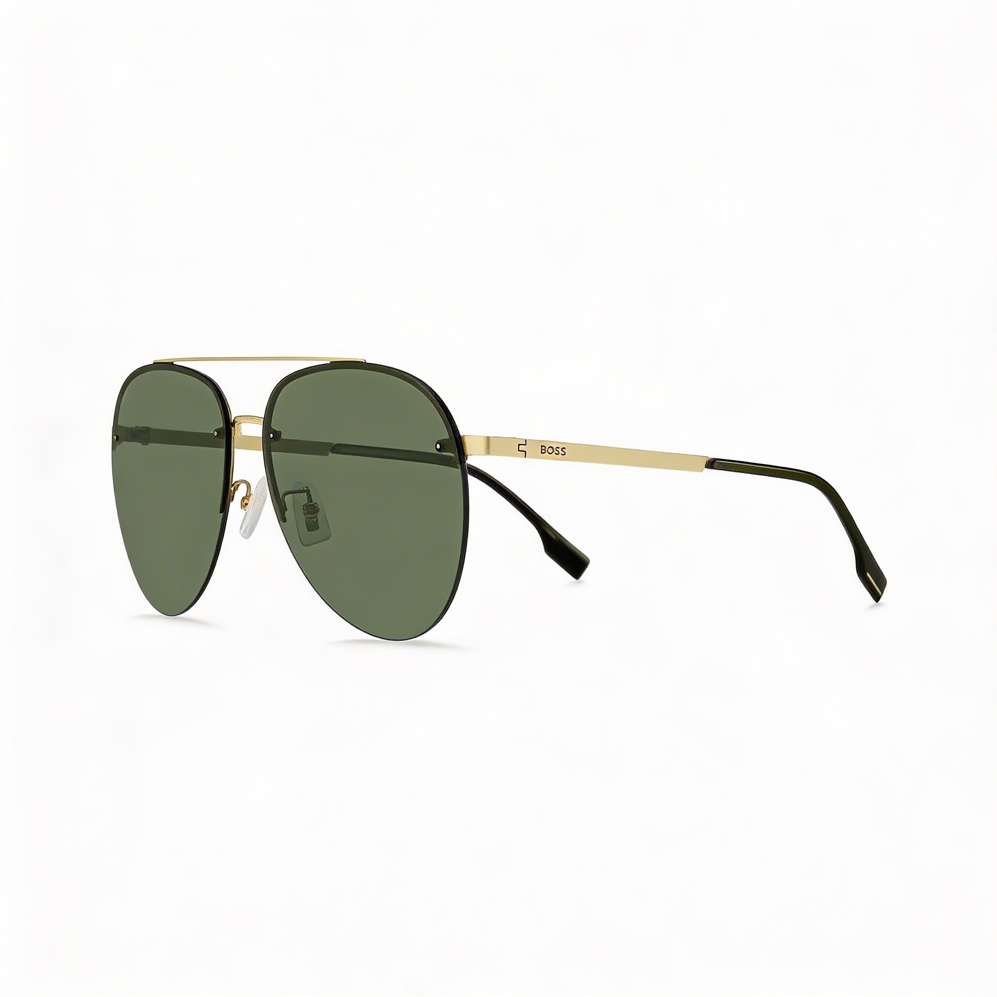 HUGO BOSS Women's Modern Metal Frame UV Protection Matte Gold Sunglasses 62mm, Photo 2