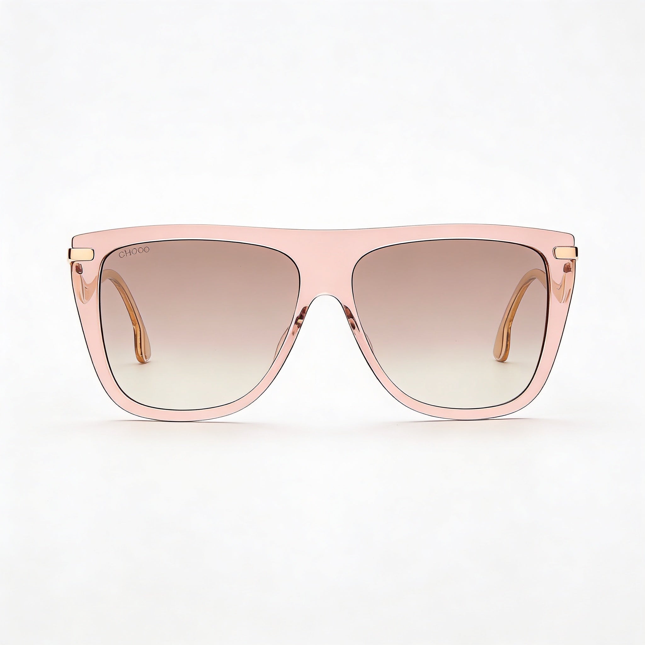 Jimmy Choo SUVI/S Women's Nude Acetate Browline Sunglasses with UV Protection Brown Gradient Silver Flash Lenses 58mm, Photo 3