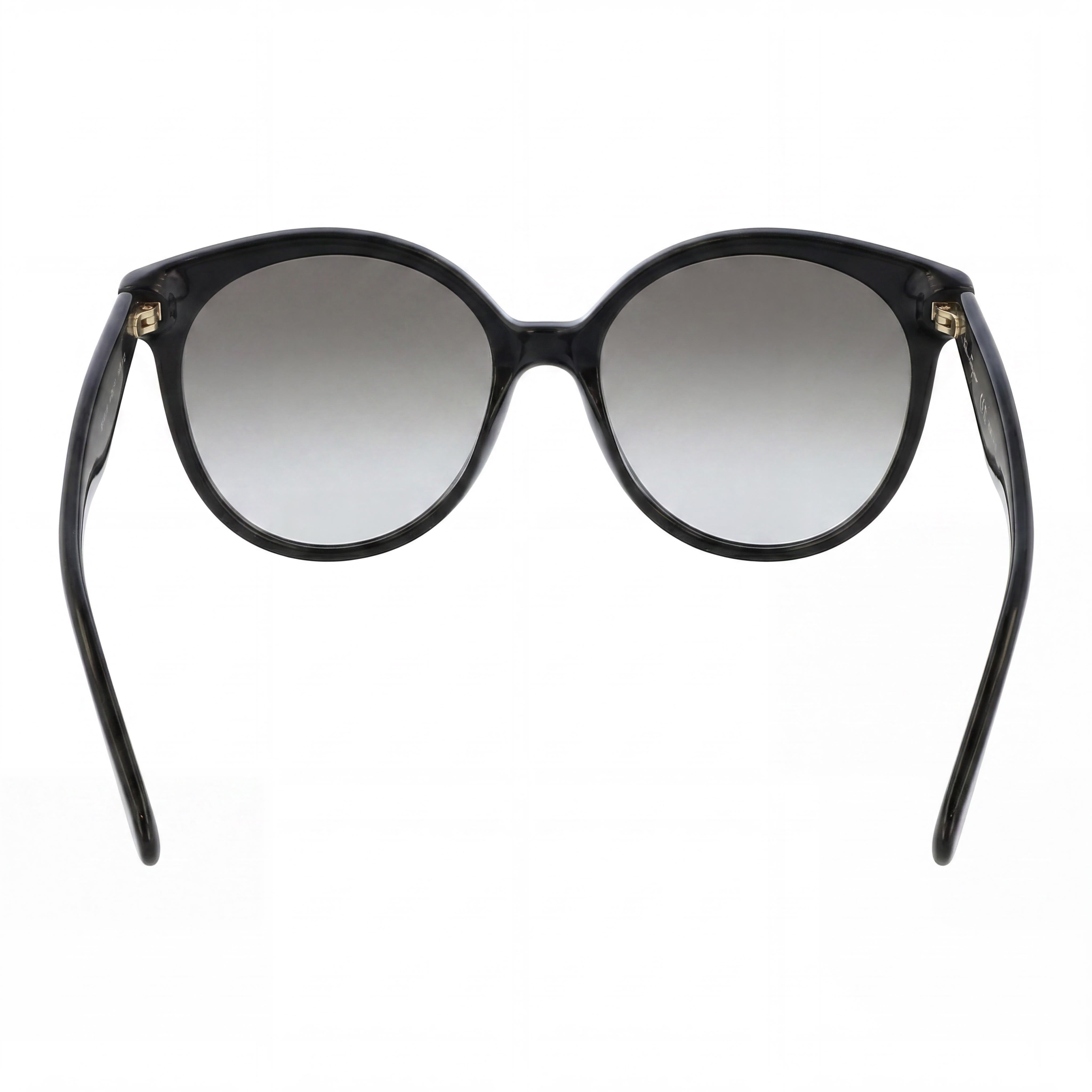 Ferragamo Sf1071s 001 Women's Black Plastic Round Grey Gradient UV Protection Sunglasses 58mm, Photo 2
