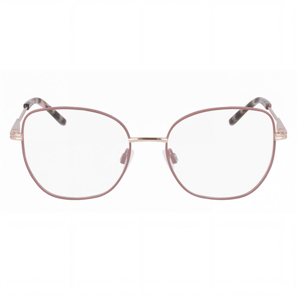 Gafas de sol para mujer DKNY Dk1034 con montura de acetato color topo/oro rosa y lentes de policarbonato de 51 mm