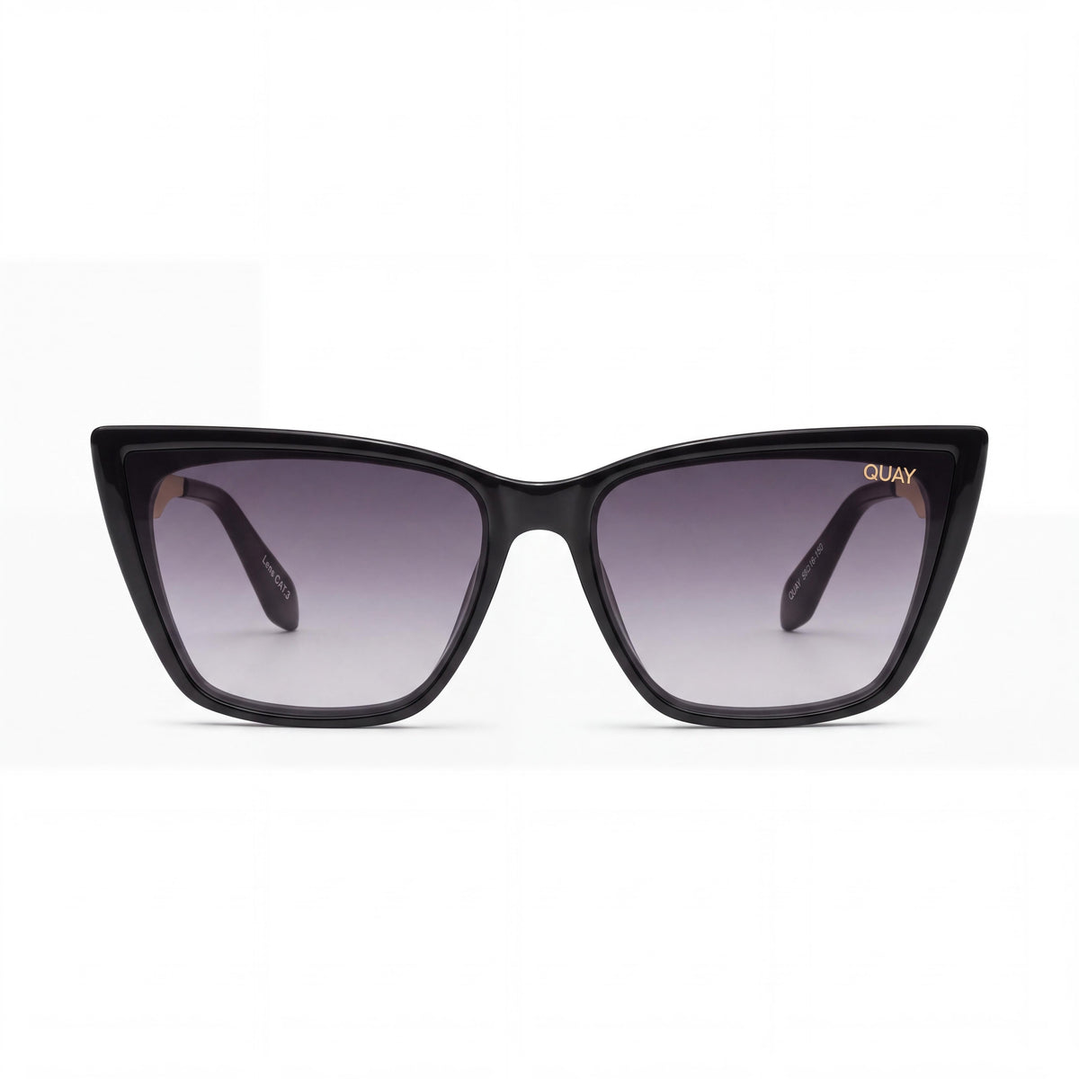 QUAY AUSTRALIA Call the Shots Remixed NO-NS-1972 Women's Black Smoke Non-Polarized Smoke UV Protection Sunglasses 145mm, Photo 2