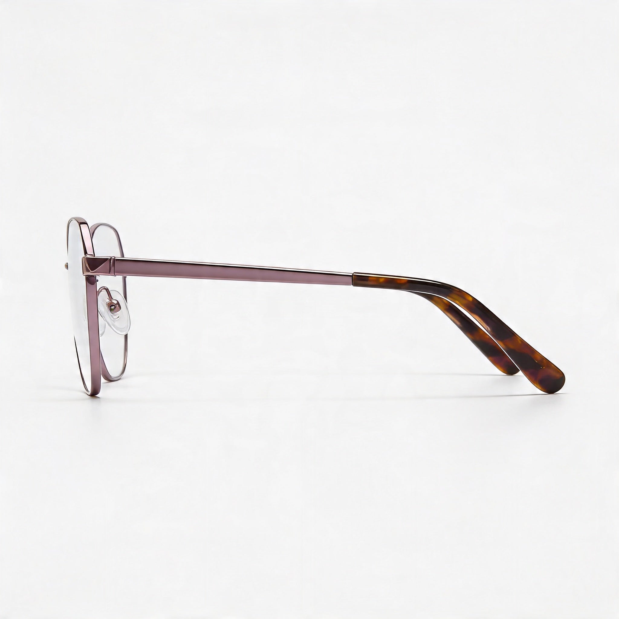 Adensco Classic Men's Violet Metal Frame Eyeglasses with Multicolor Polycarbonate Lenses, Size 53-16-135, Photo 3