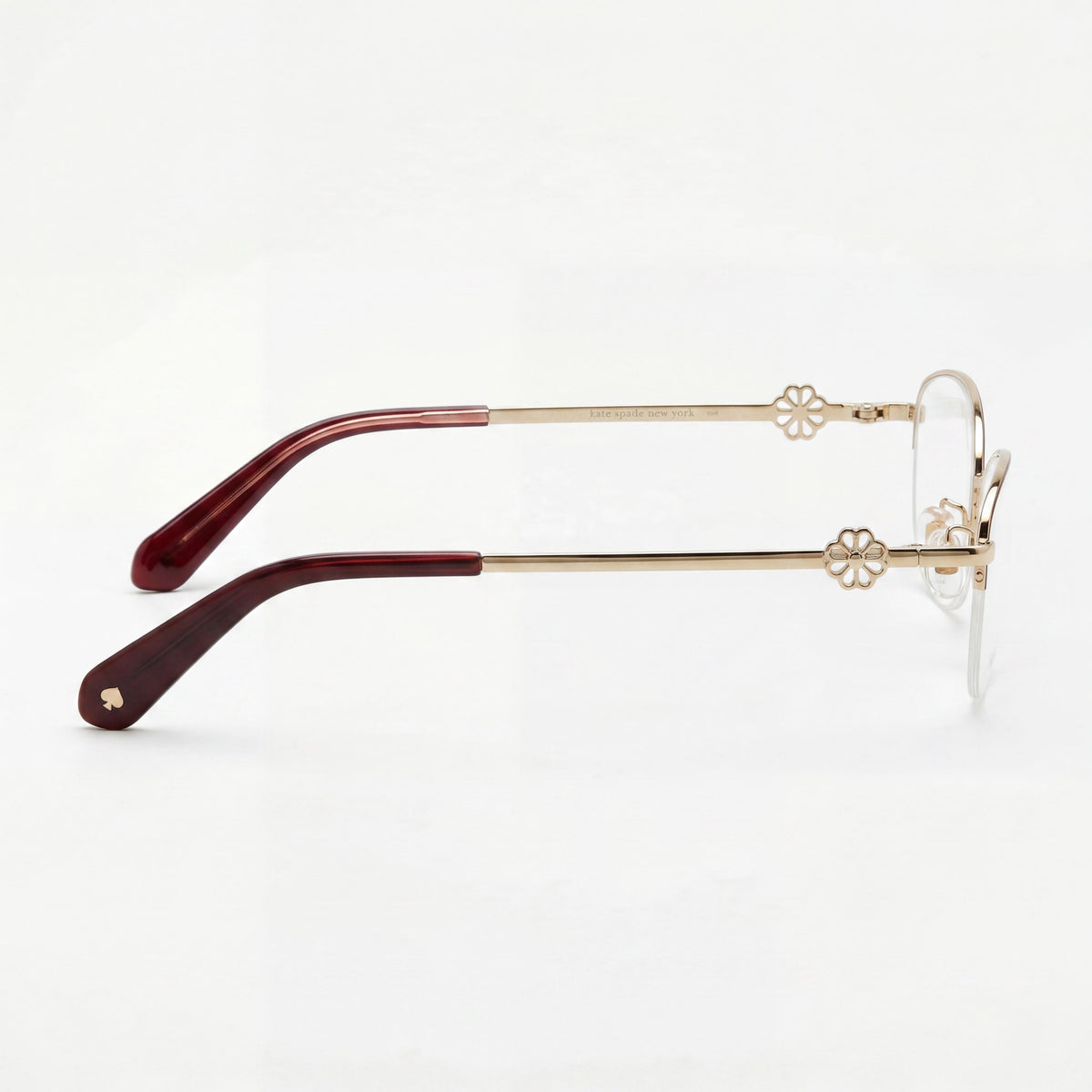 kate spade new york Nahla/F Women's Gold Titanium Frame Sunglasses with Polycarbonate Lenses, 52mm Lens Width, Photo 2
