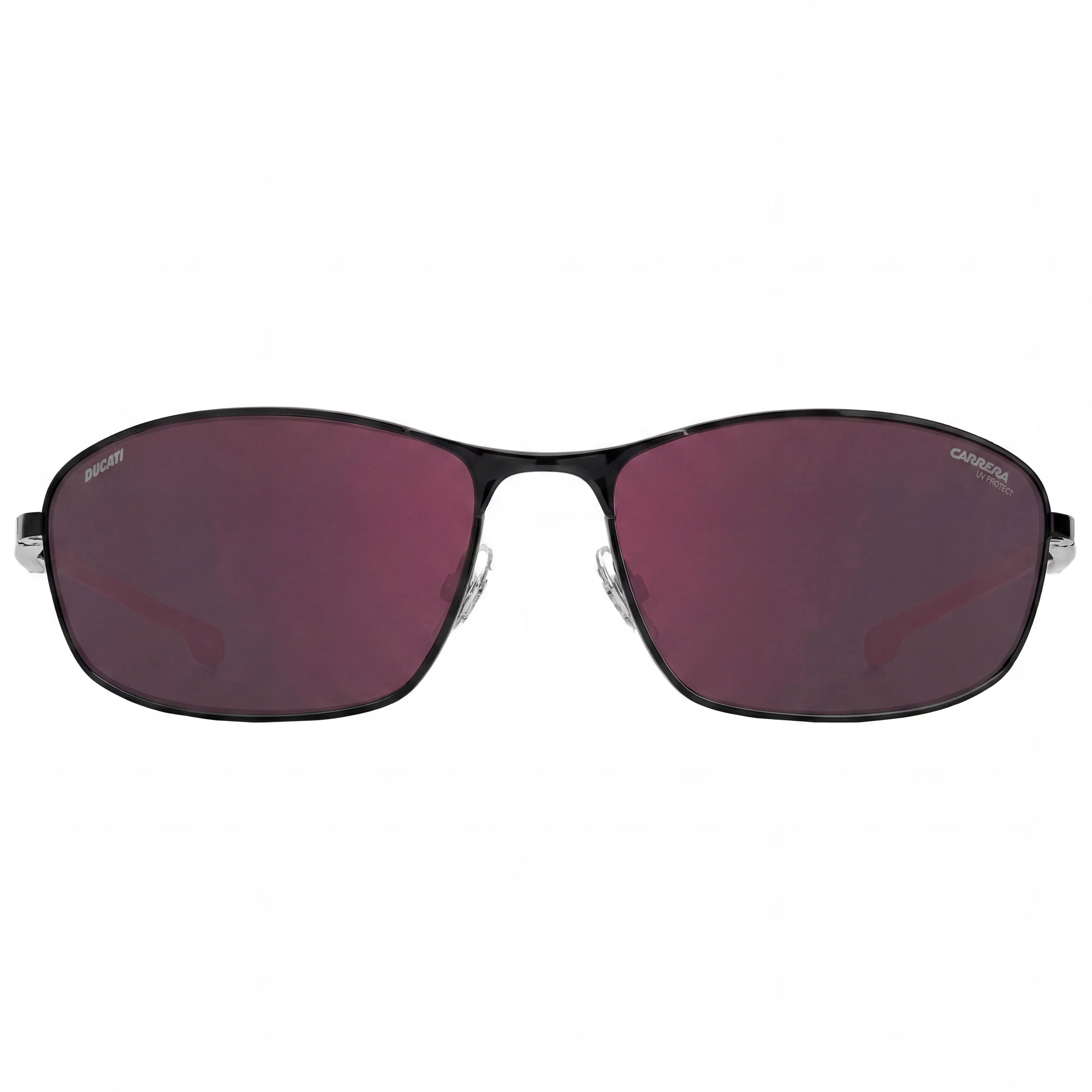Carrera Classic Unisex Black and Red Stainless Steel Sunglasses with UV Protected Polycarbonate Lenses, 64mm Lens Width, Photo 2