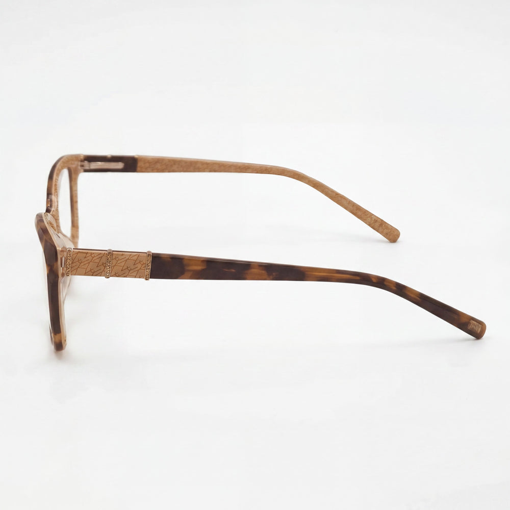 Jones New York Rectangle Fashion Men's Camo Plastic Eyewear Frame with Clear Non- Lenses 140mm Temple