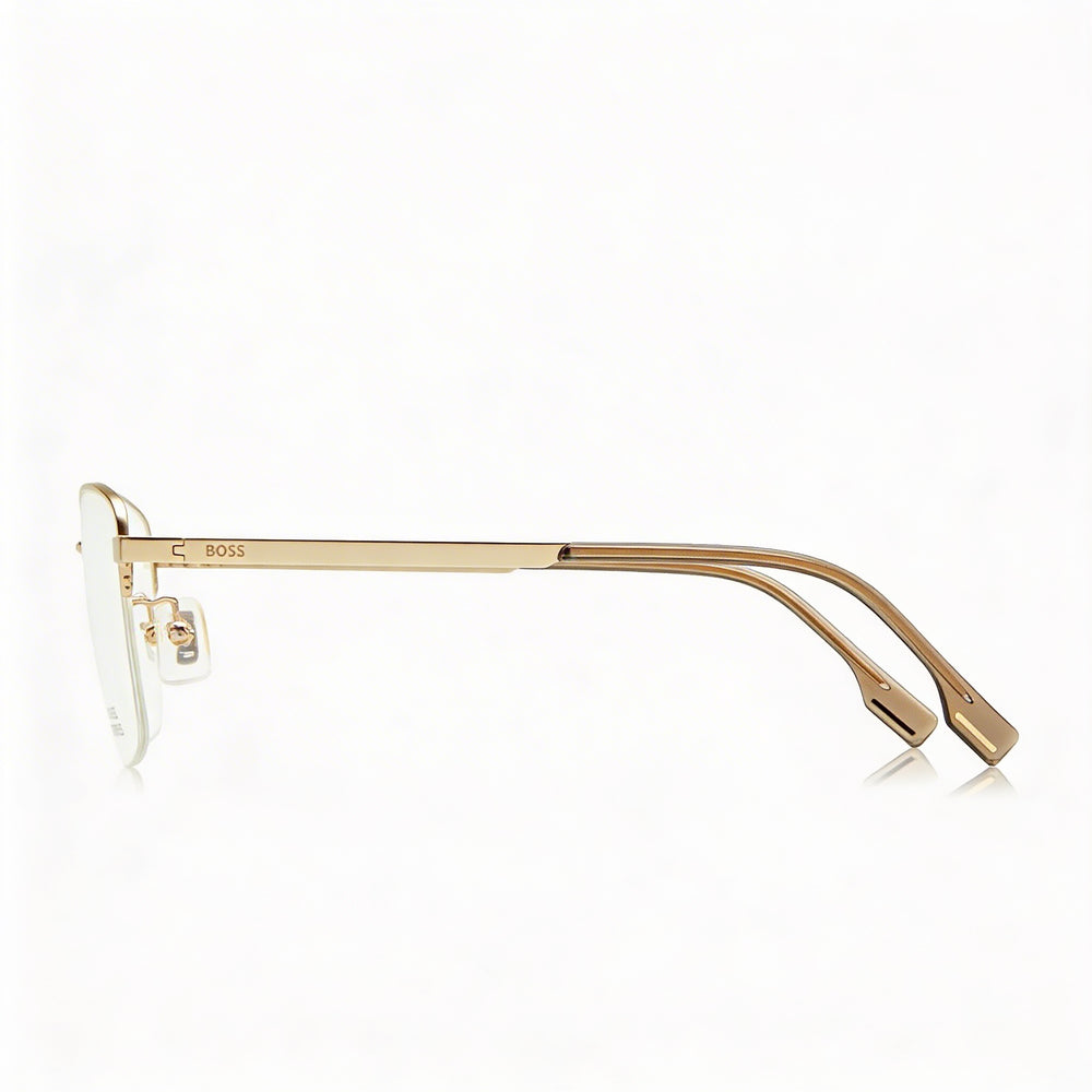 Hugo Boss 1474/f Modern Women's Alloy Steel Matte Gold UV Protection Sunglasses 55mm